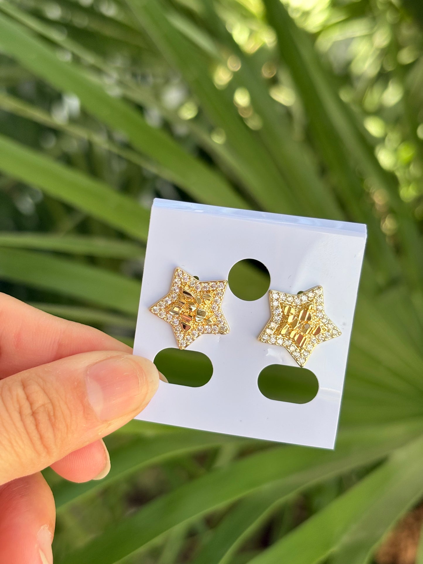 Star nugget diff earring