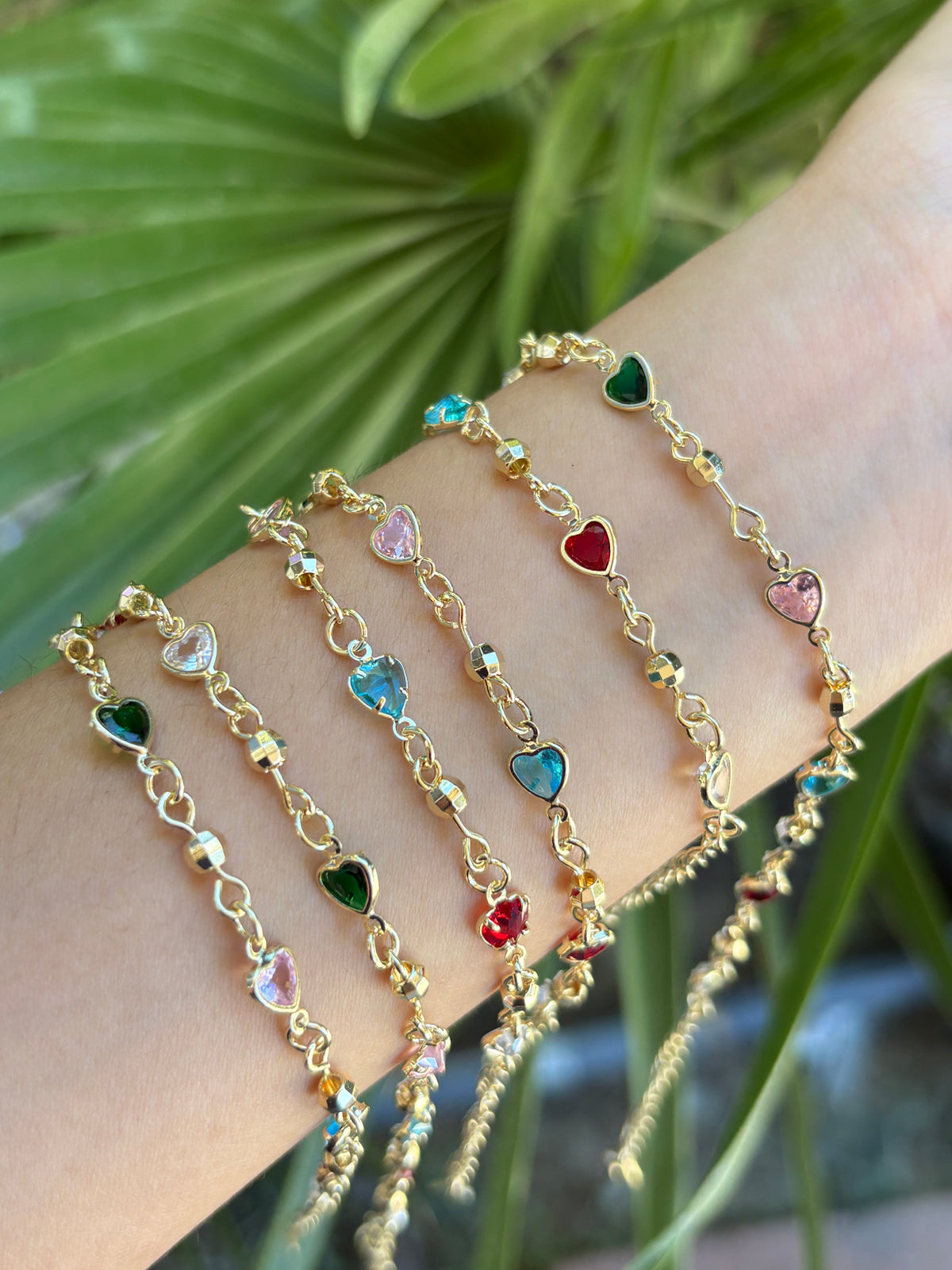 Heart multi bracelet pack