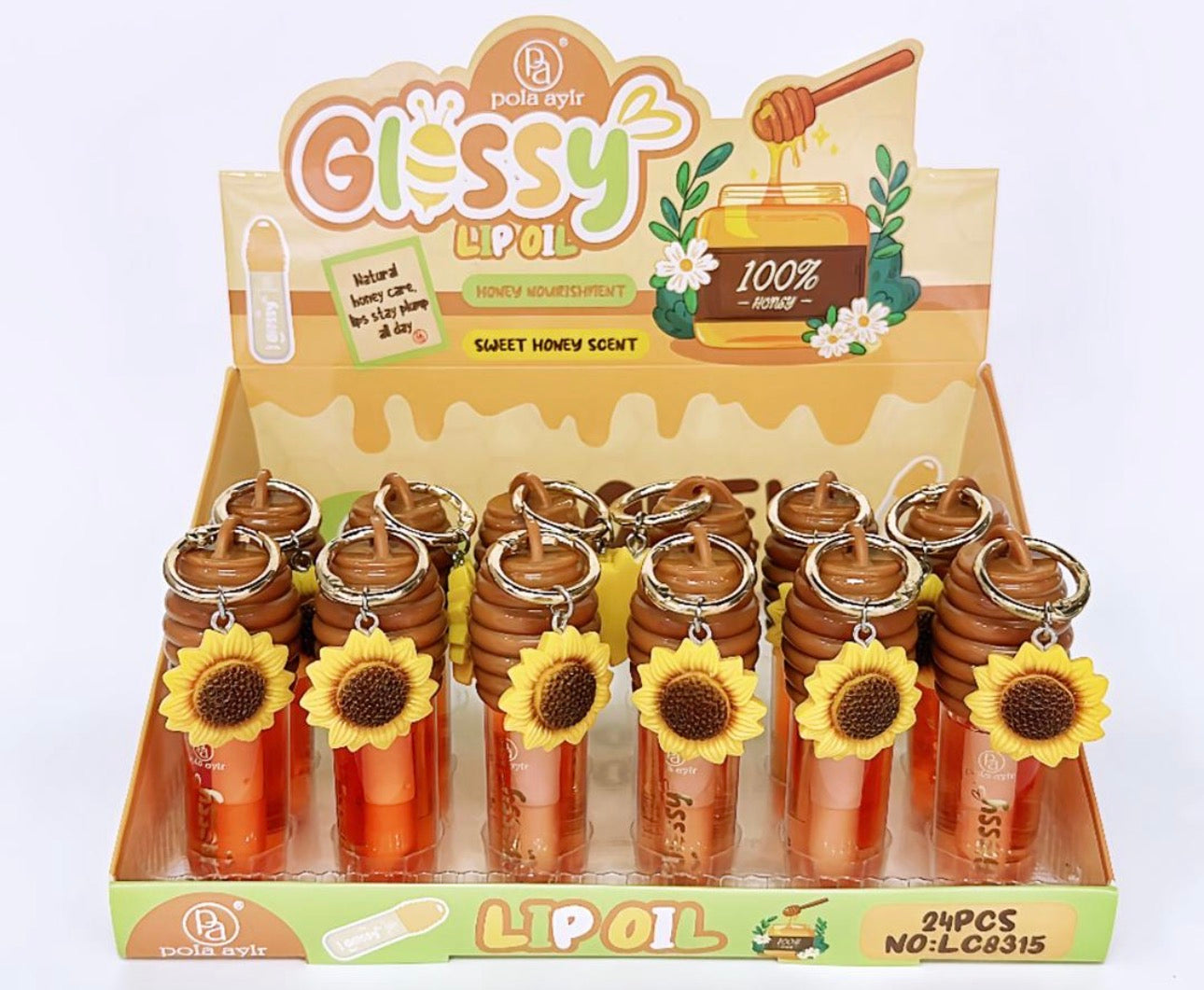 Sunflower Lip Oil 24pc #7-125