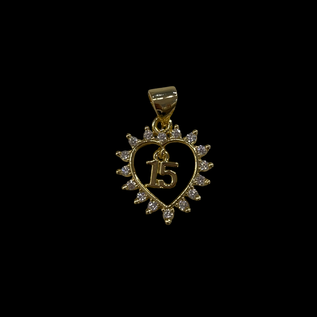H-80 heart 15 diff pendant