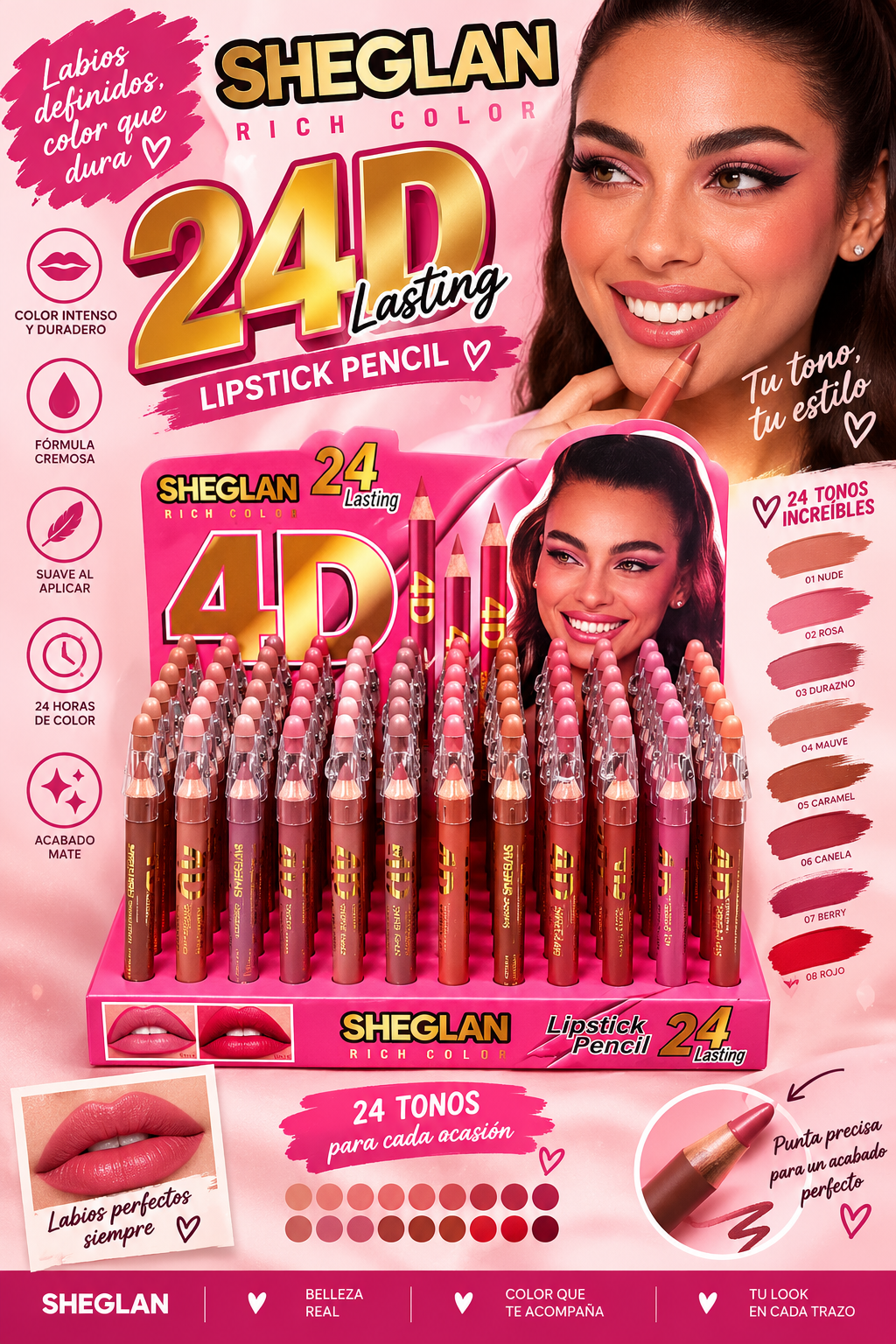 Lipstick Pencil 84pcs