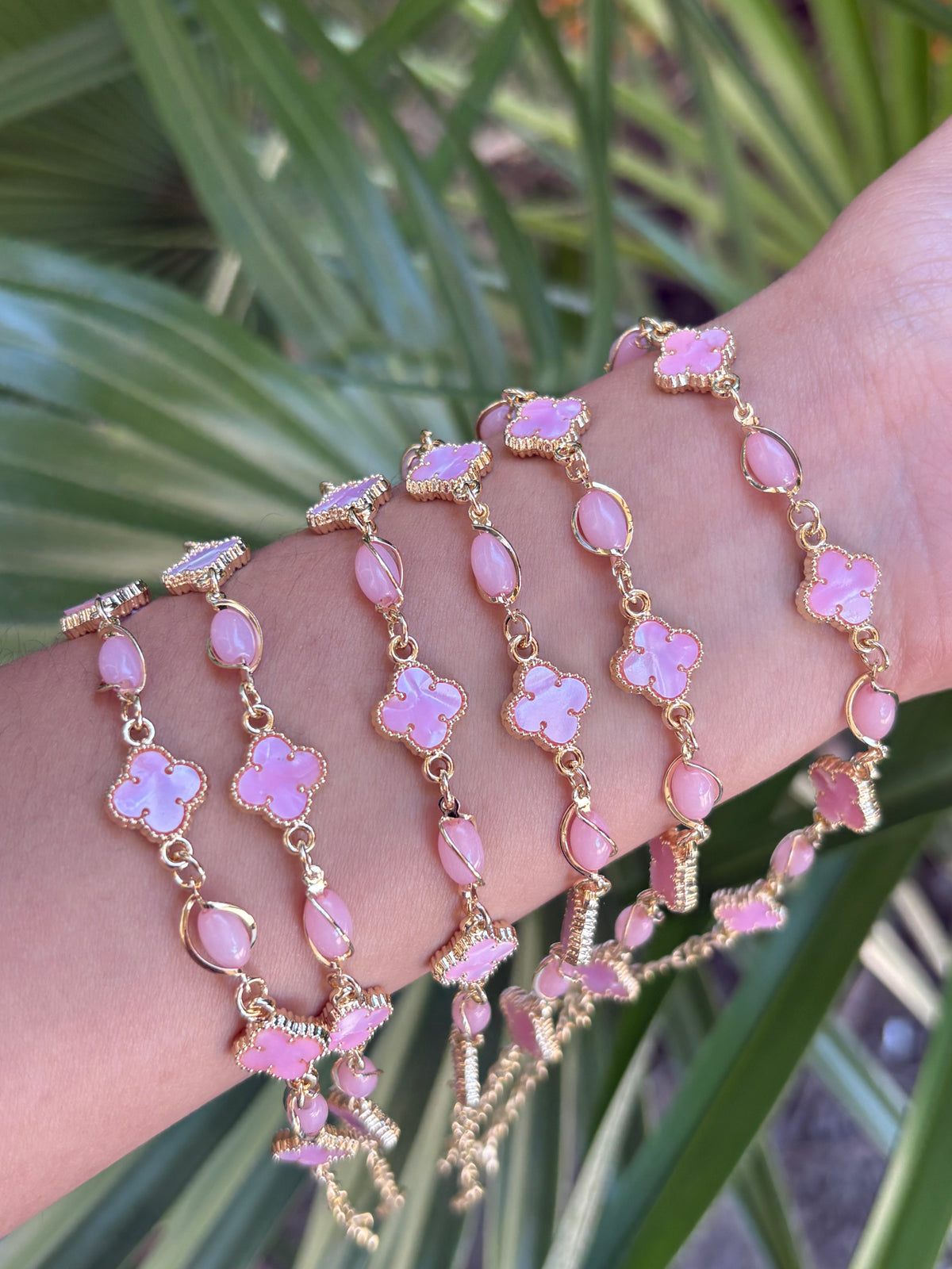 Bracelet Trebol pink pack
