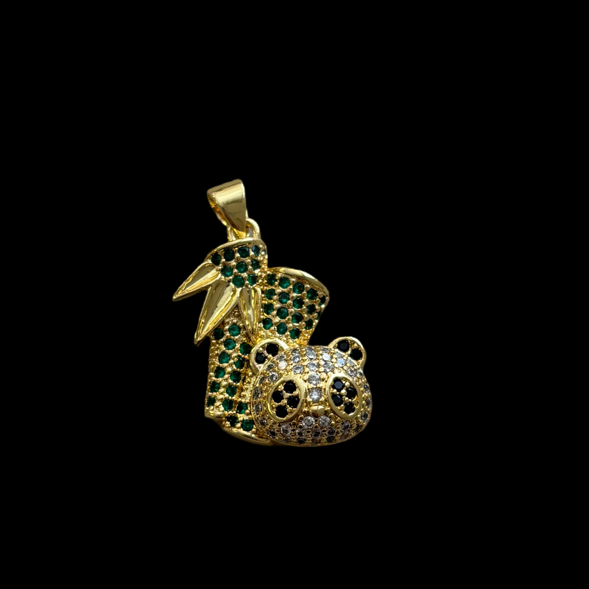 S-1 panda bamboo pendant