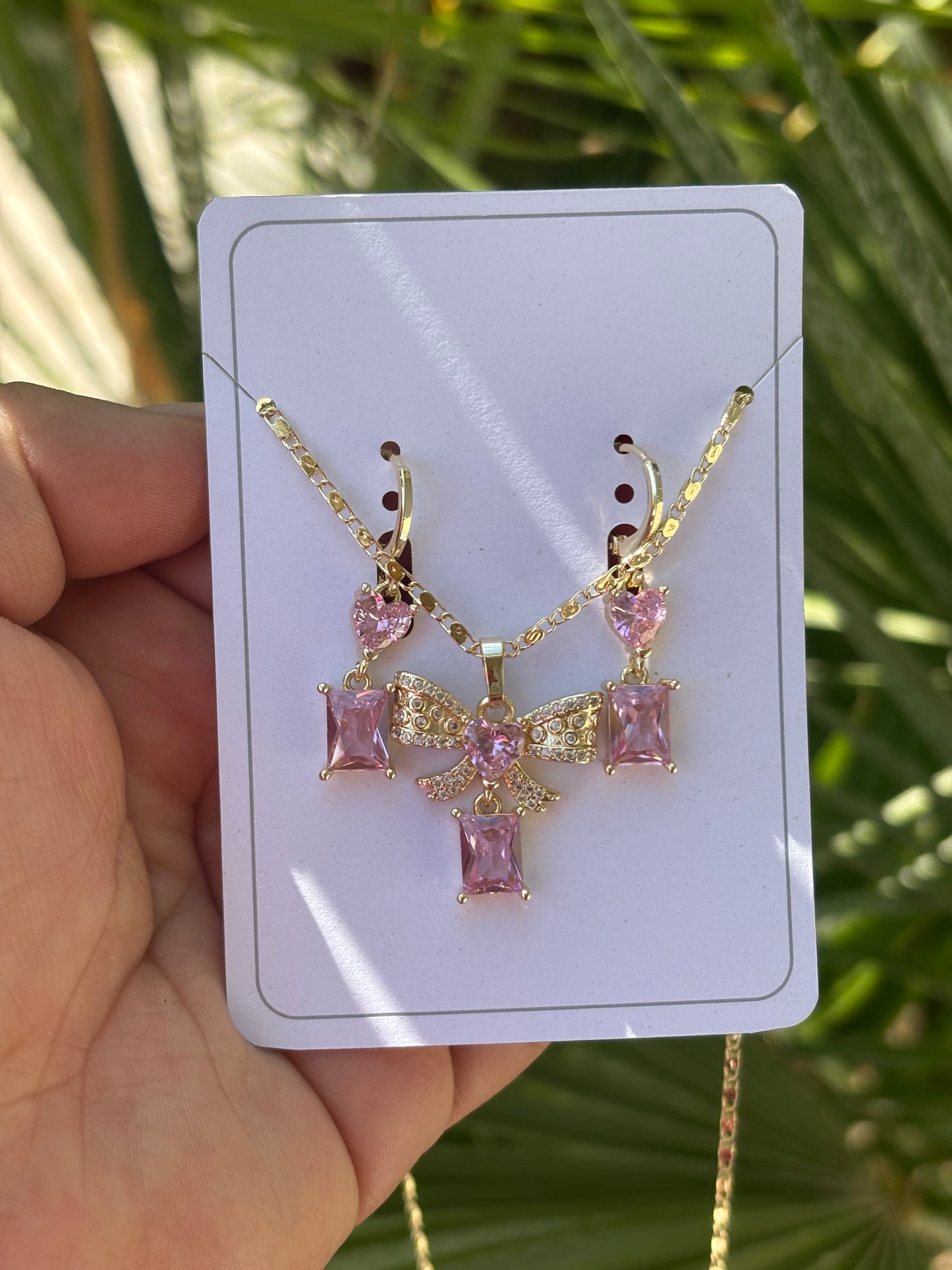 Pink Bow Set