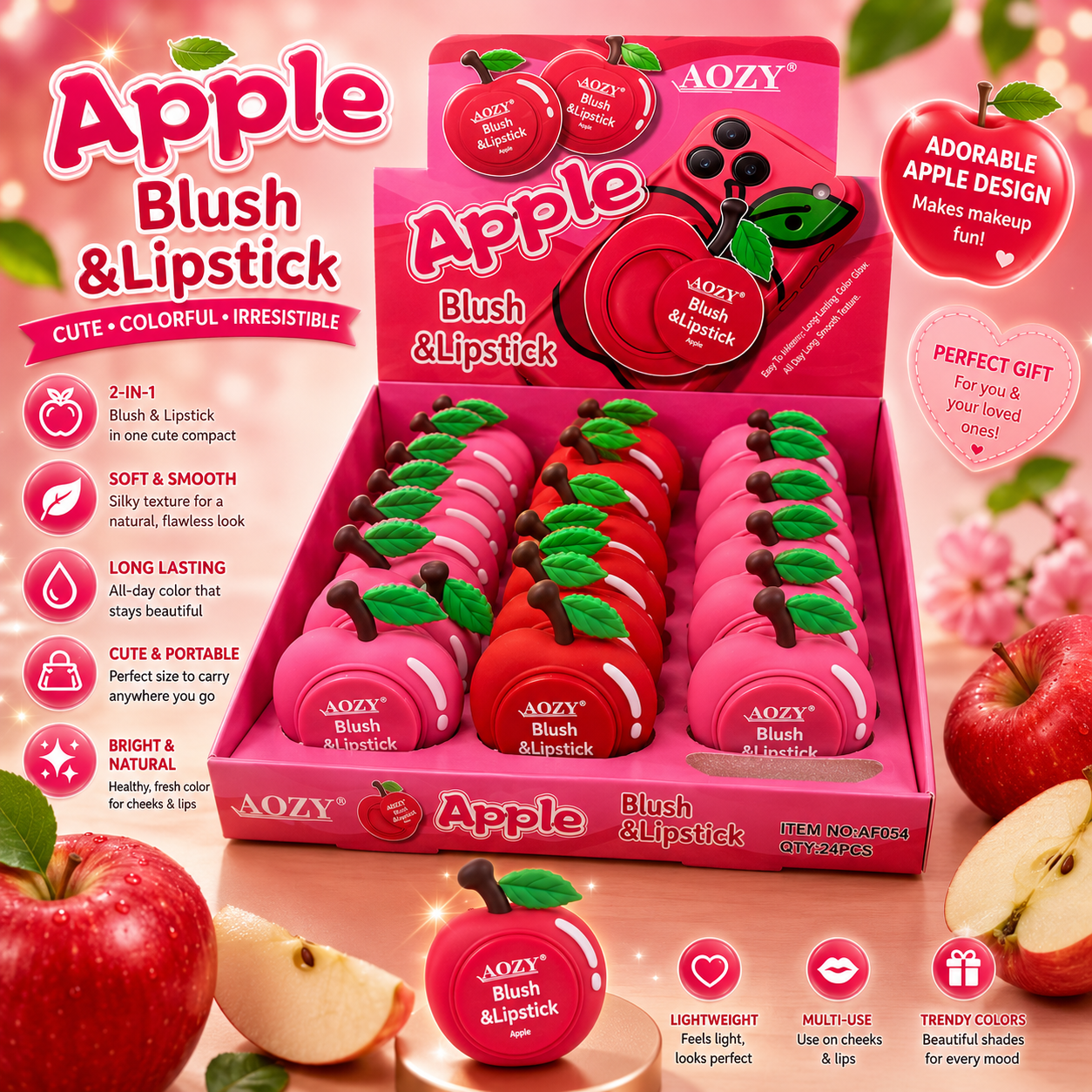 Blush & LipStick 24pc