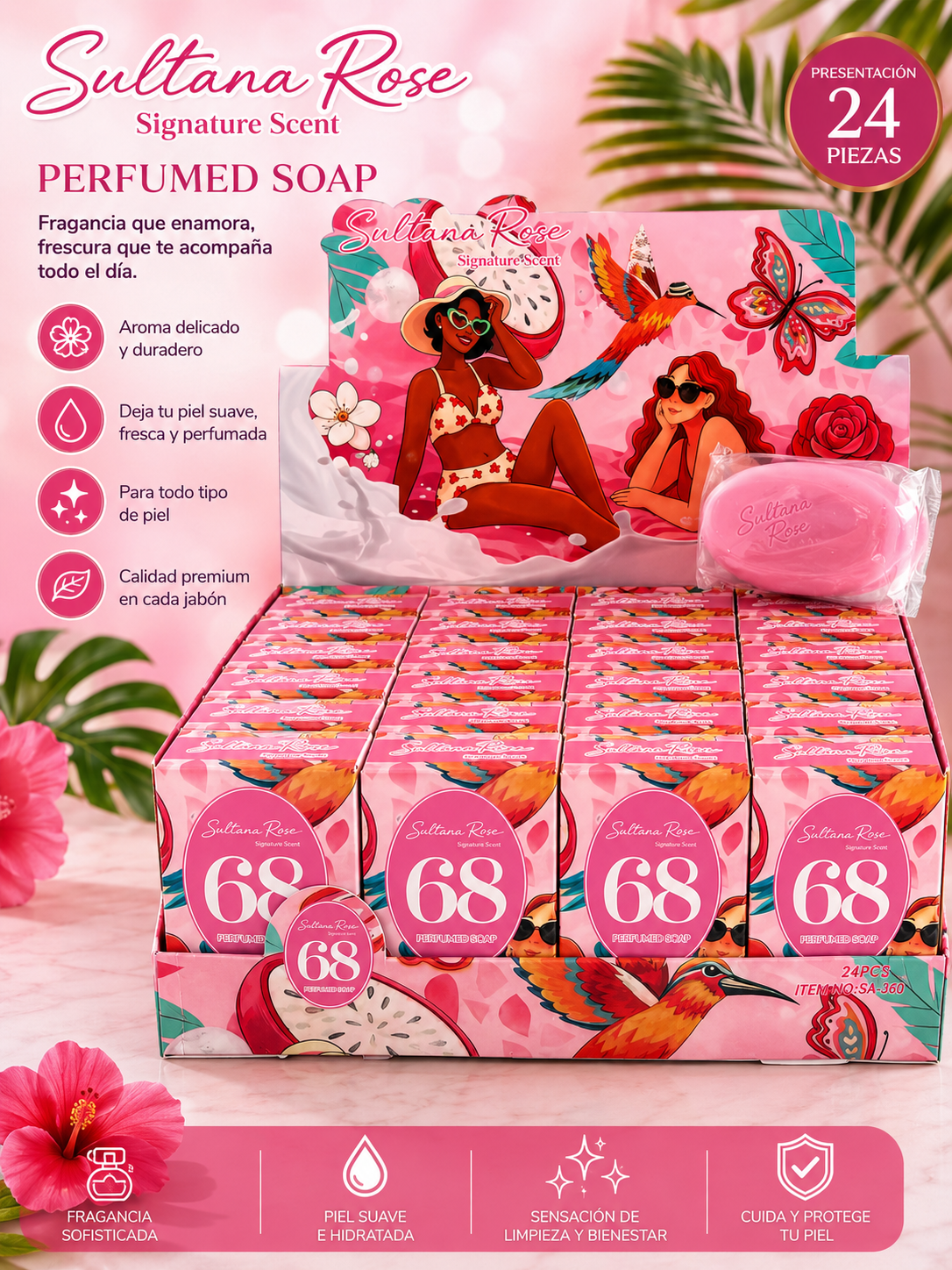 Pink Perfume Soap