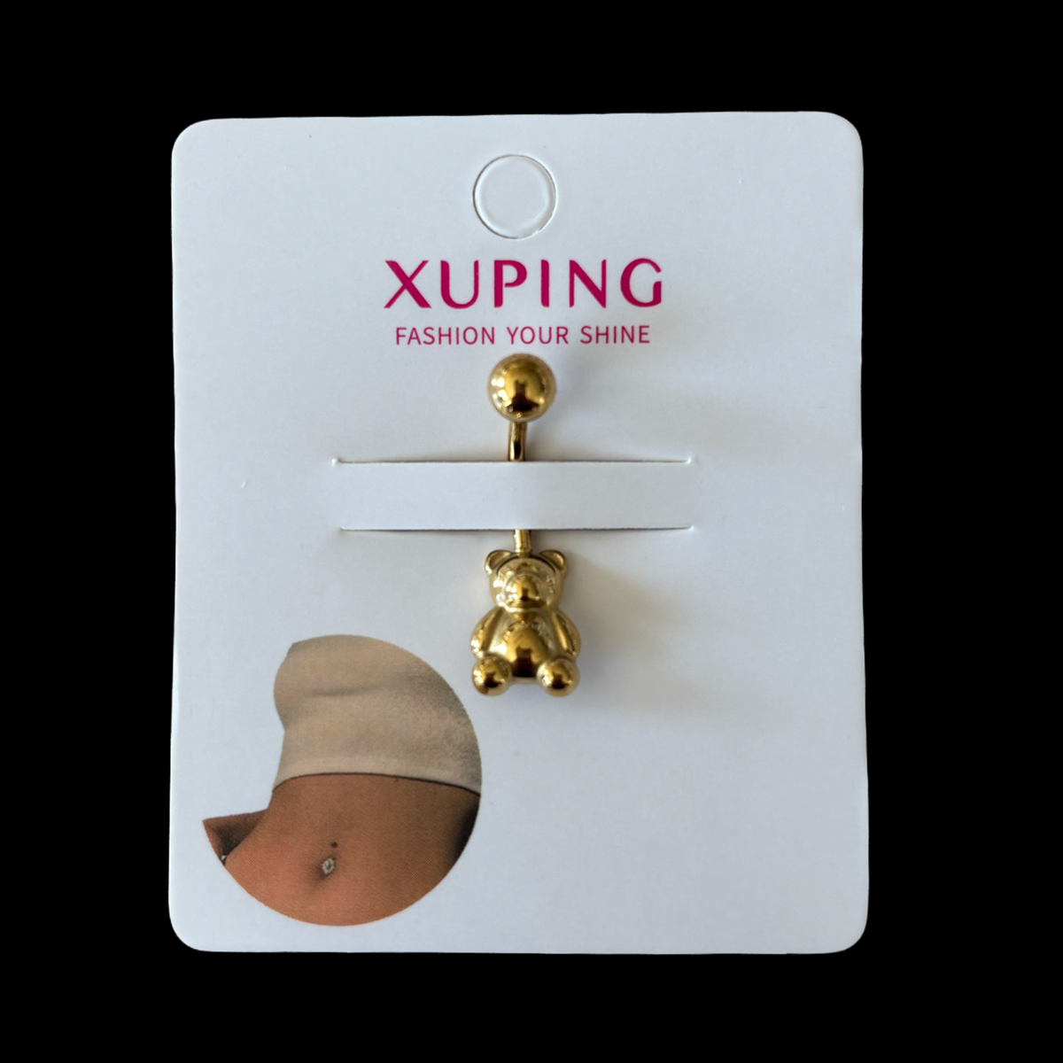2-P Teddy belly piercing