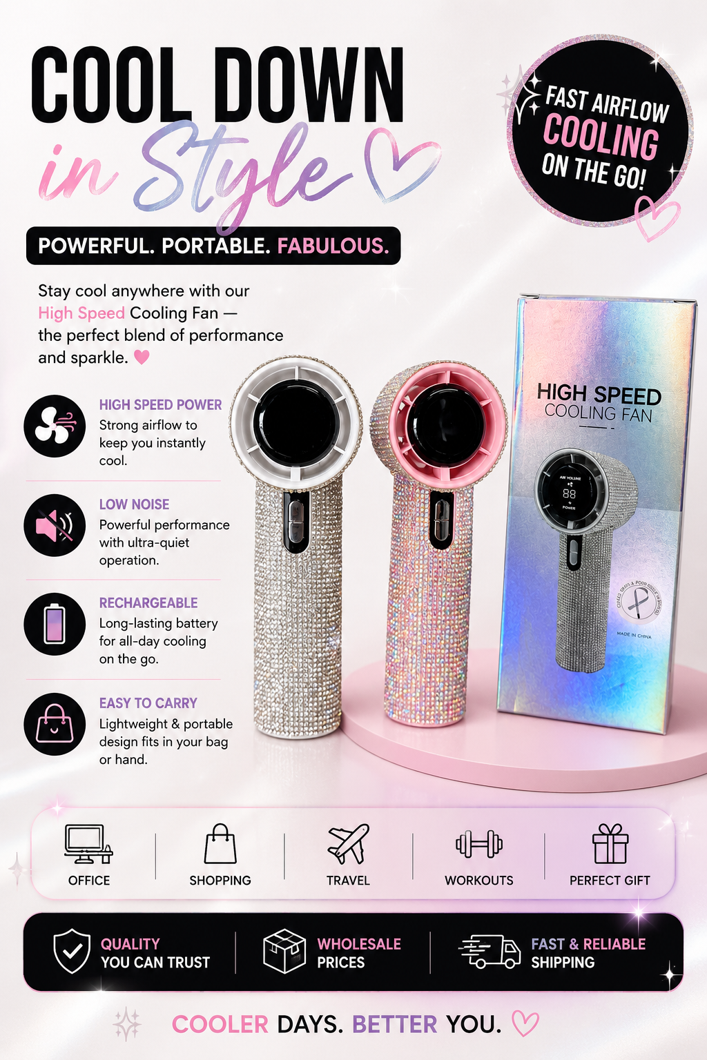 Bling Bling Fan 1Pc Mix
