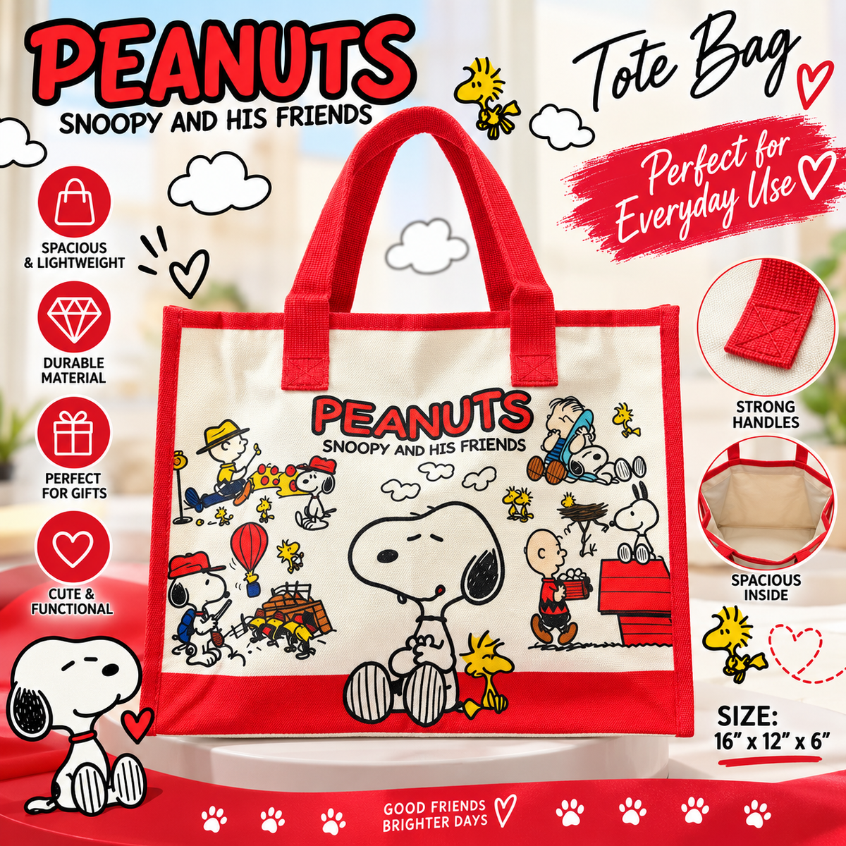 Red Tote Bag