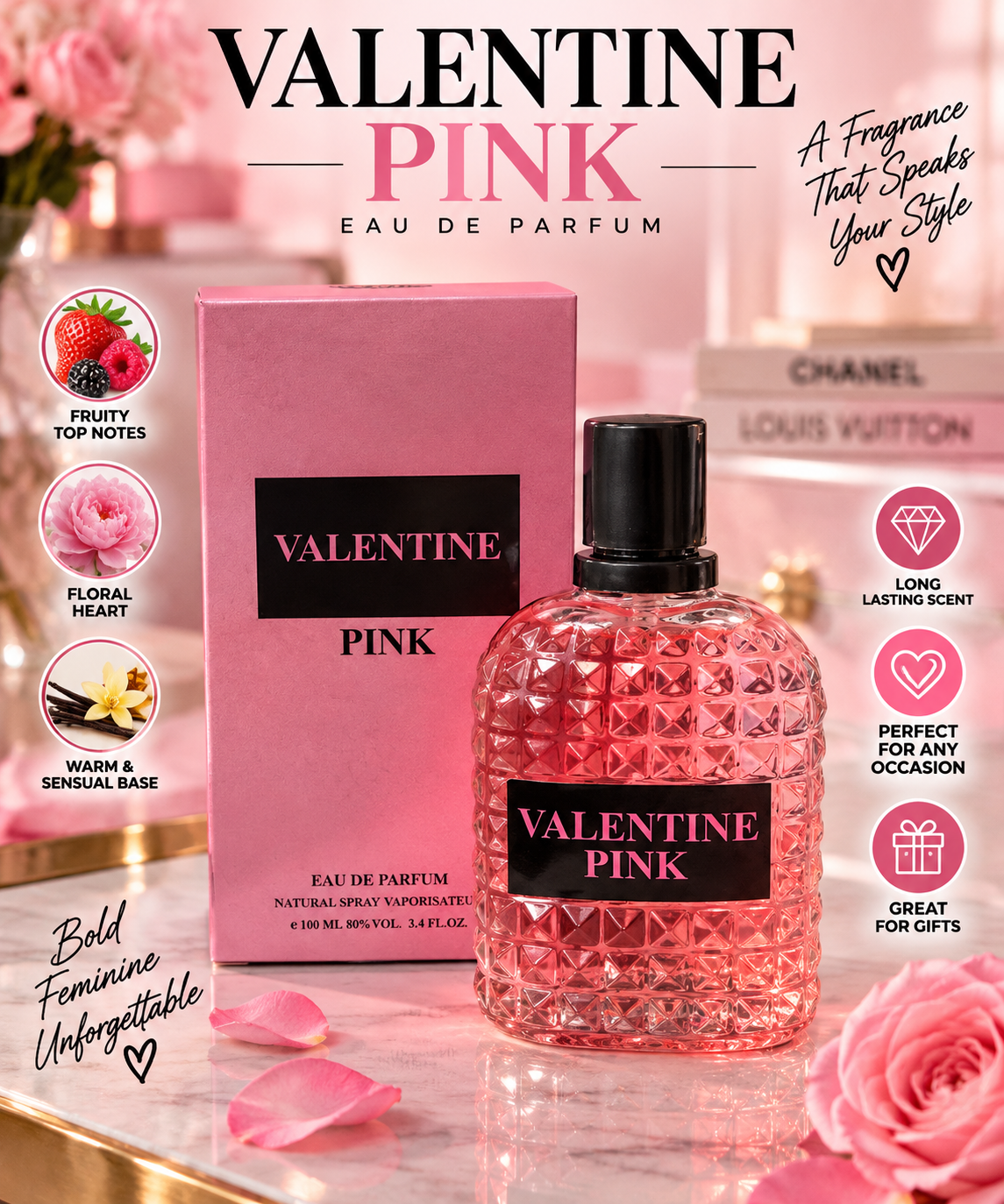 Valentine Pink Perfume 1pc
