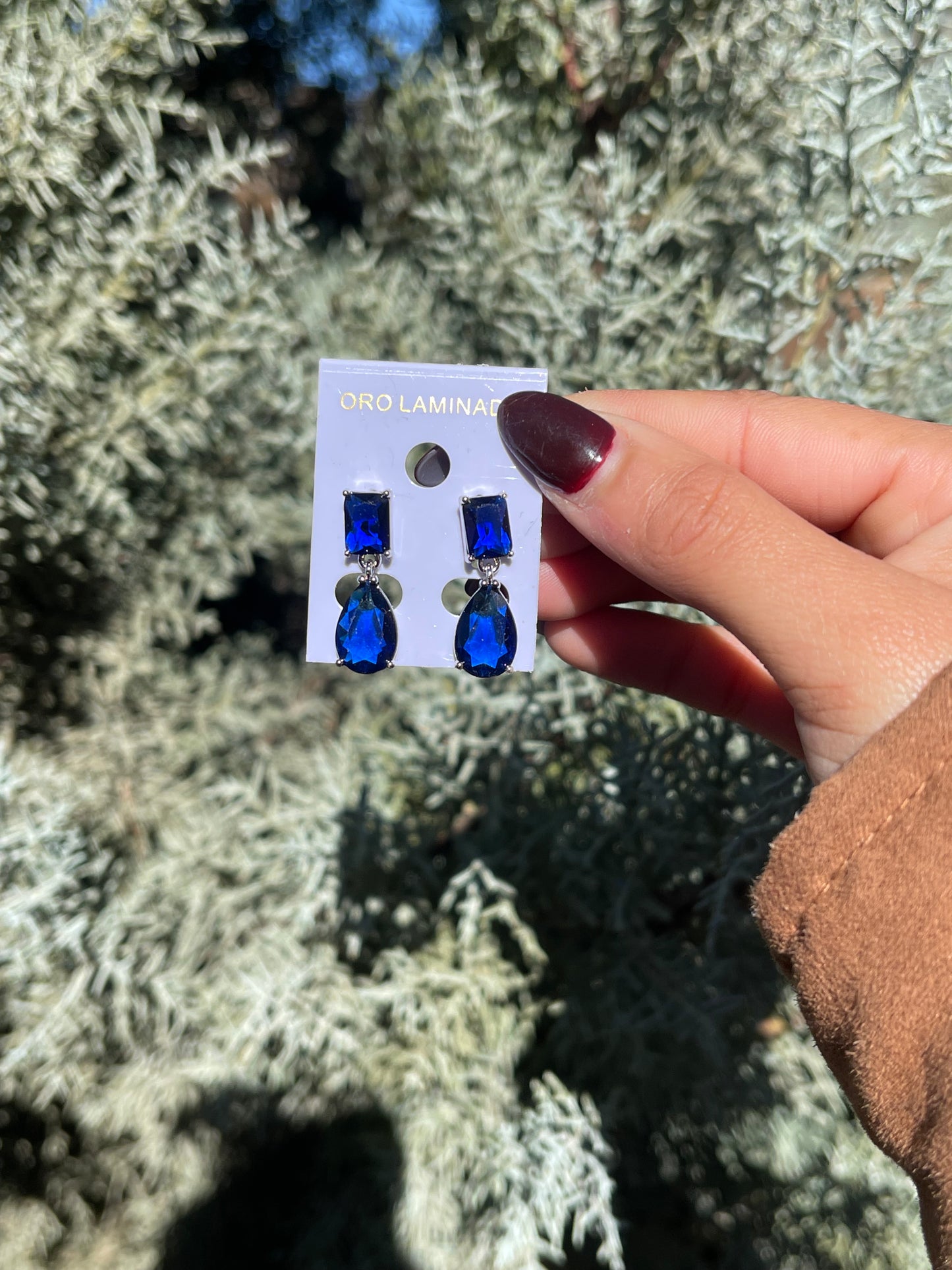 Blue high quality earring