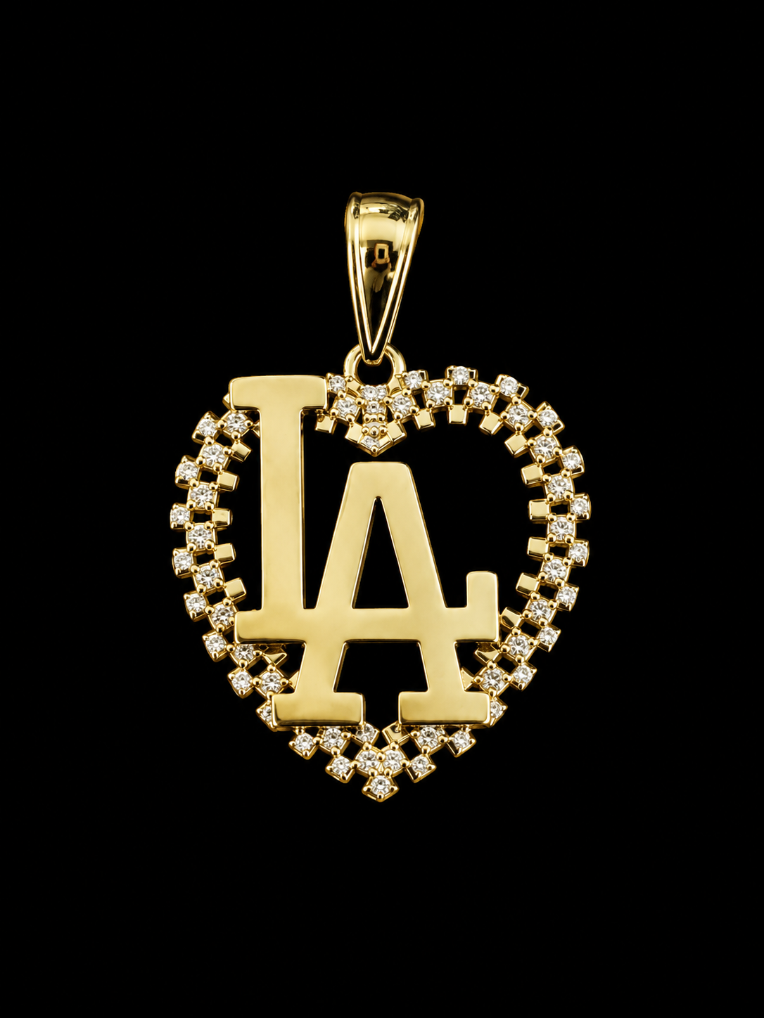 H-#4 LA heart Rolex pendant