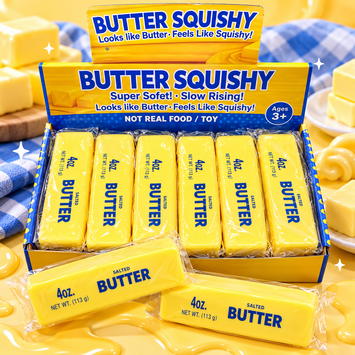 12pc Foam Butter Squishy