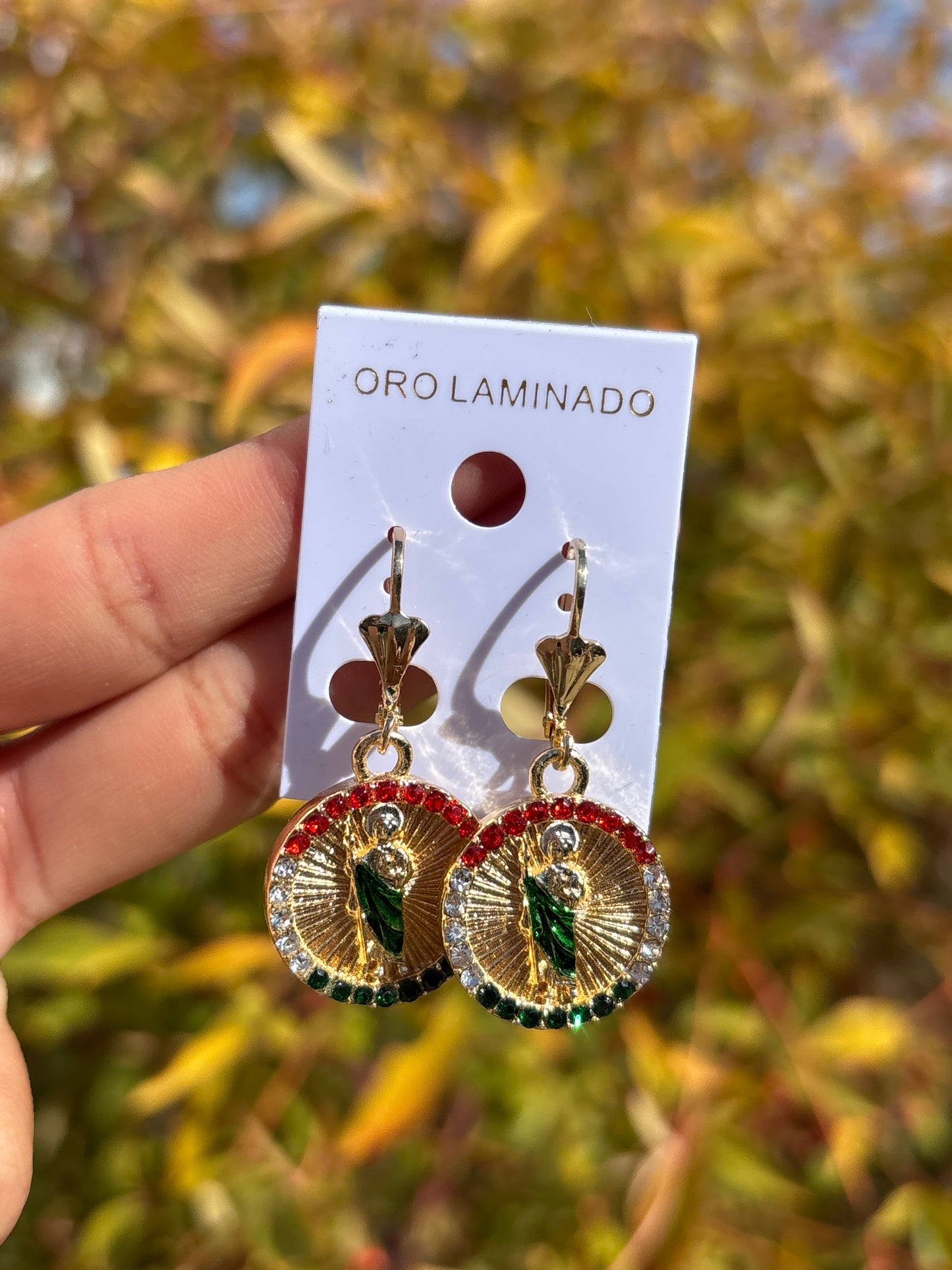 Tricolor earring