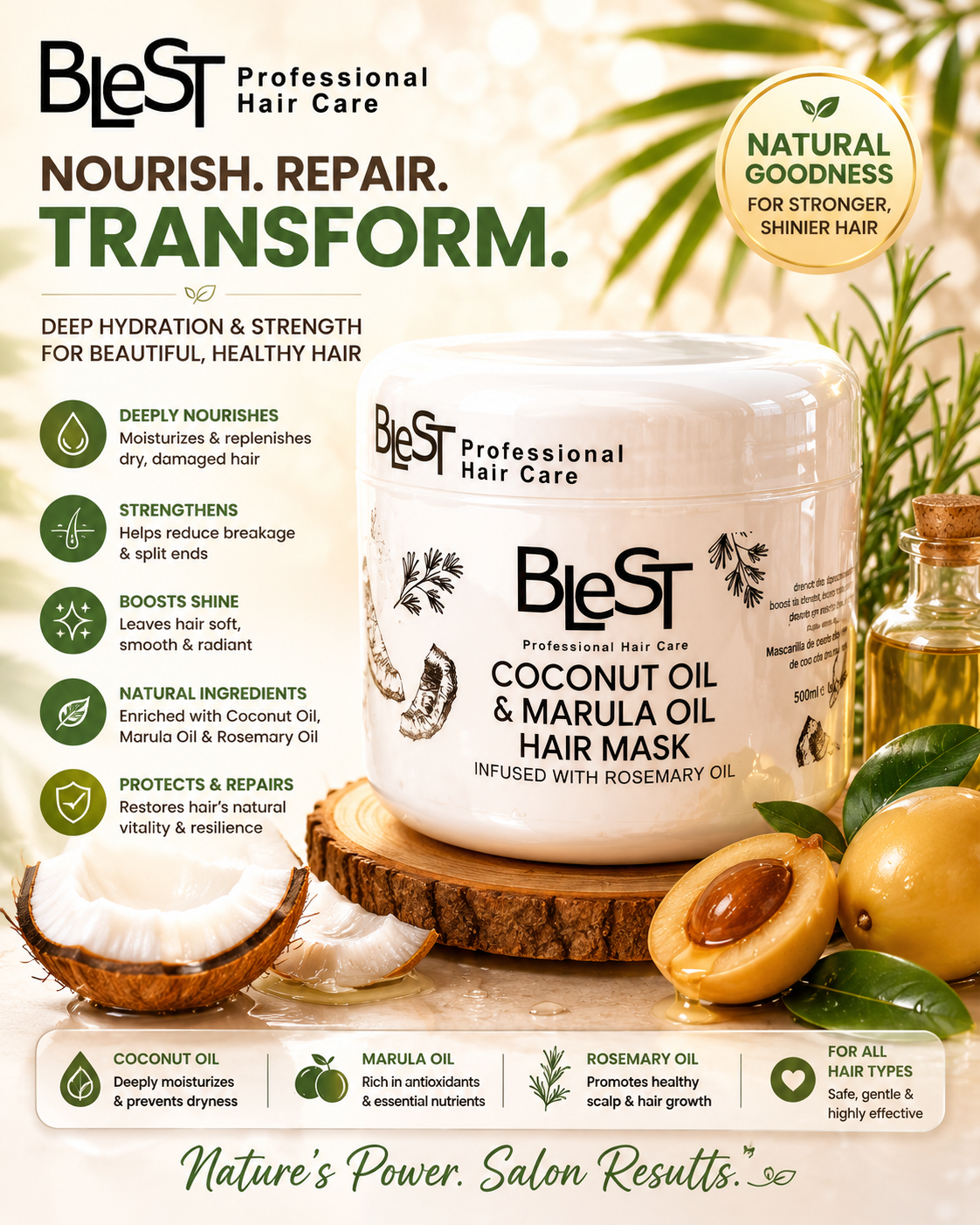 BLEST Coconut Hair Mask