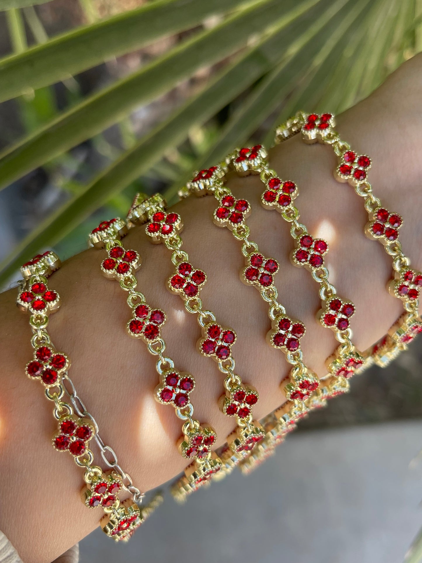 6pcs bracelet red