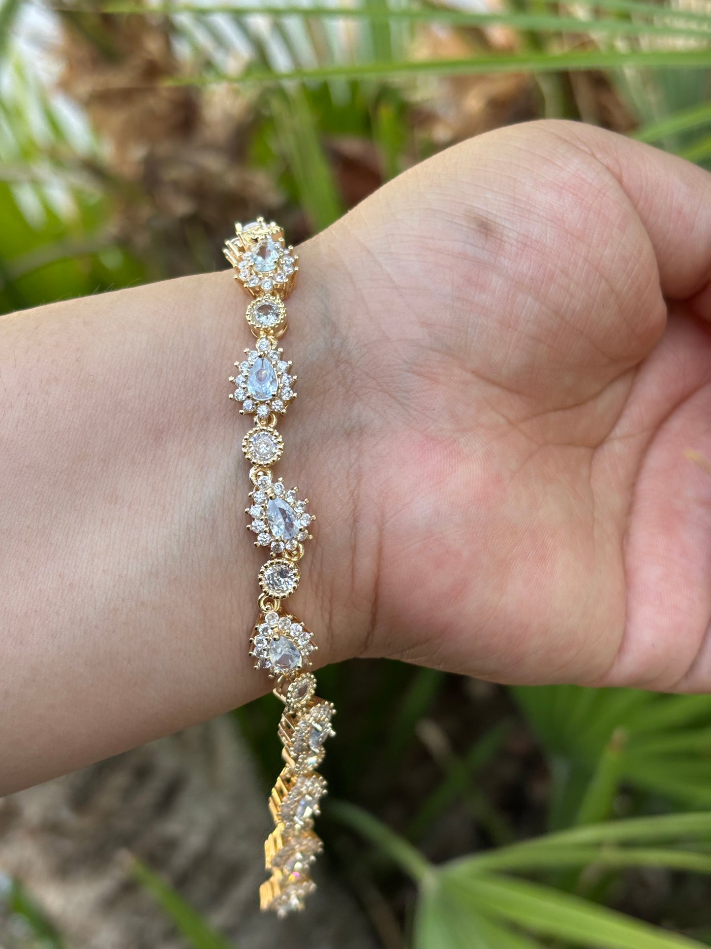 White Stone Bracelet