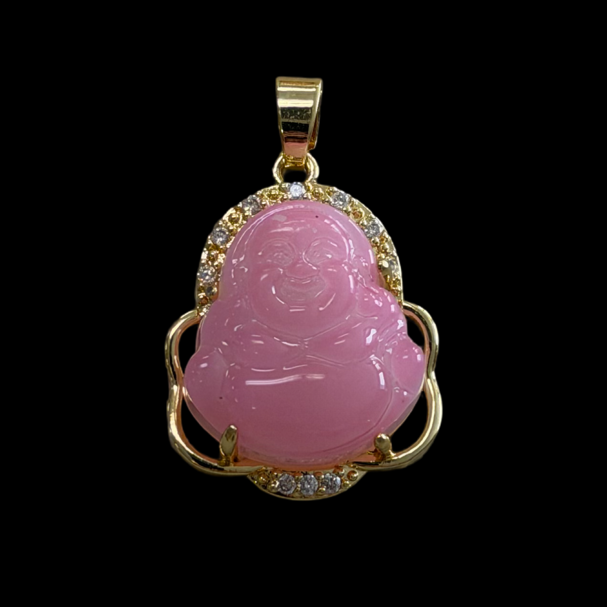 P-77 Pink Buddha Pendant