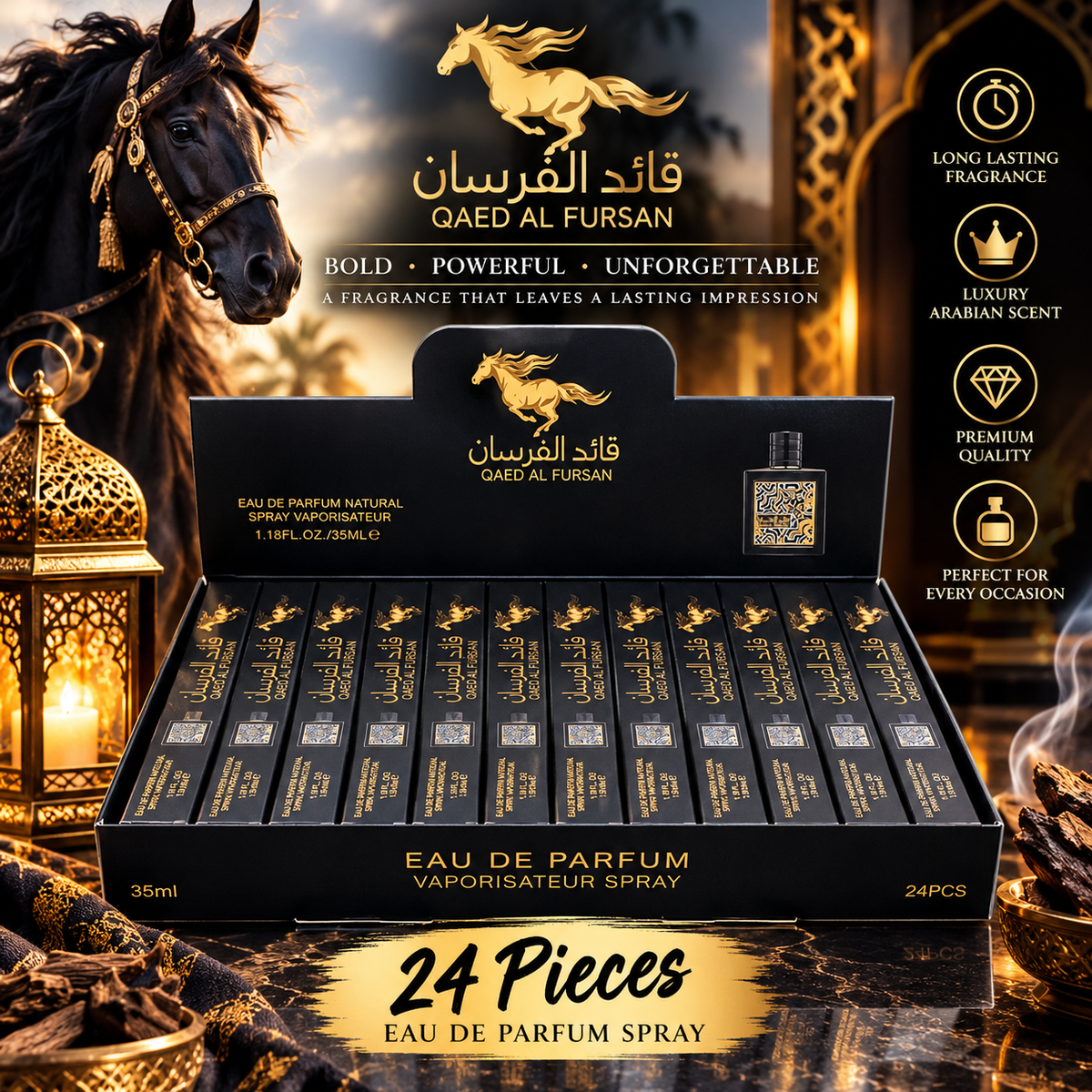 Qaed al fursan perfume 24pcs