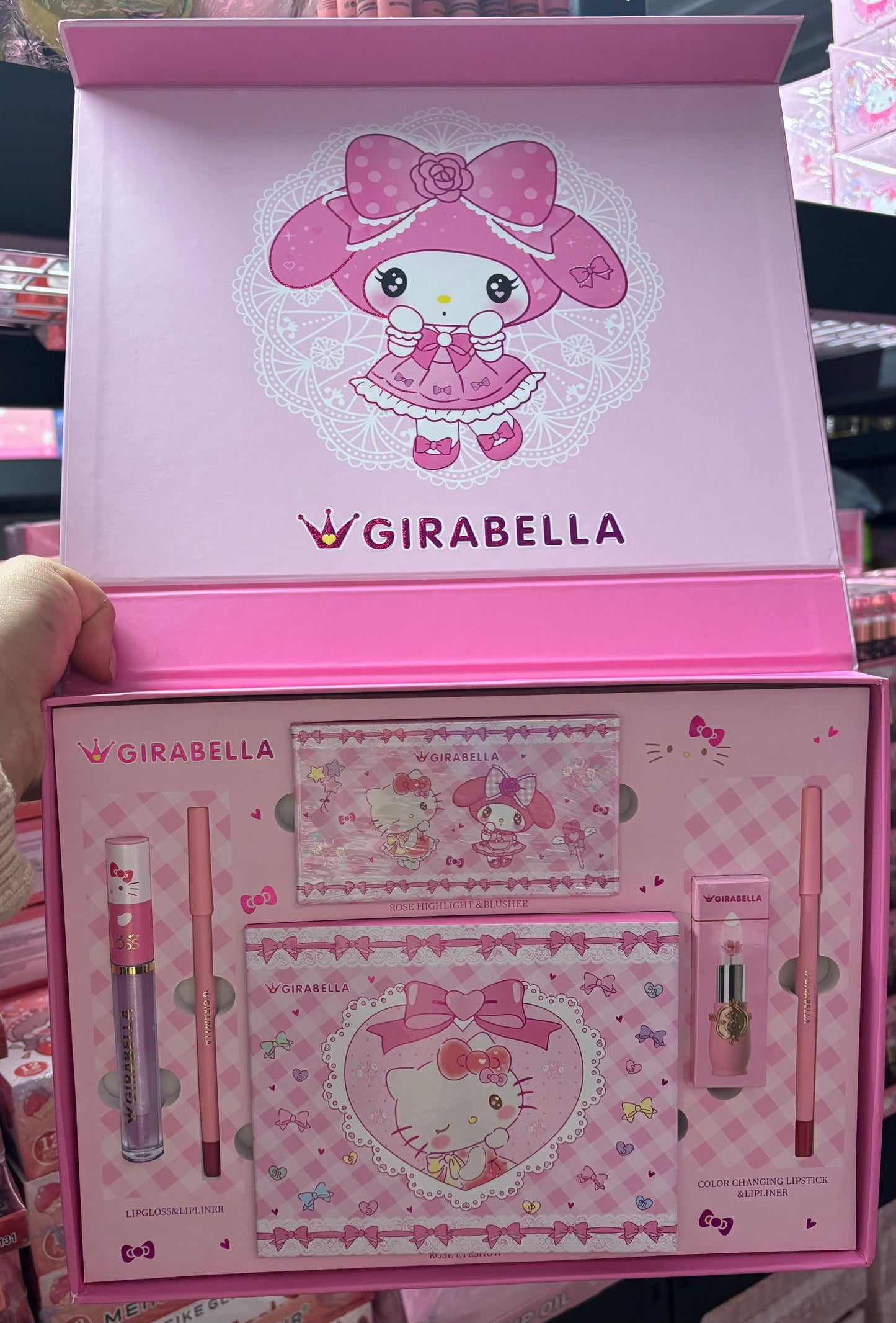 Blush,Highlight,eyeshadow,Lipstick SET