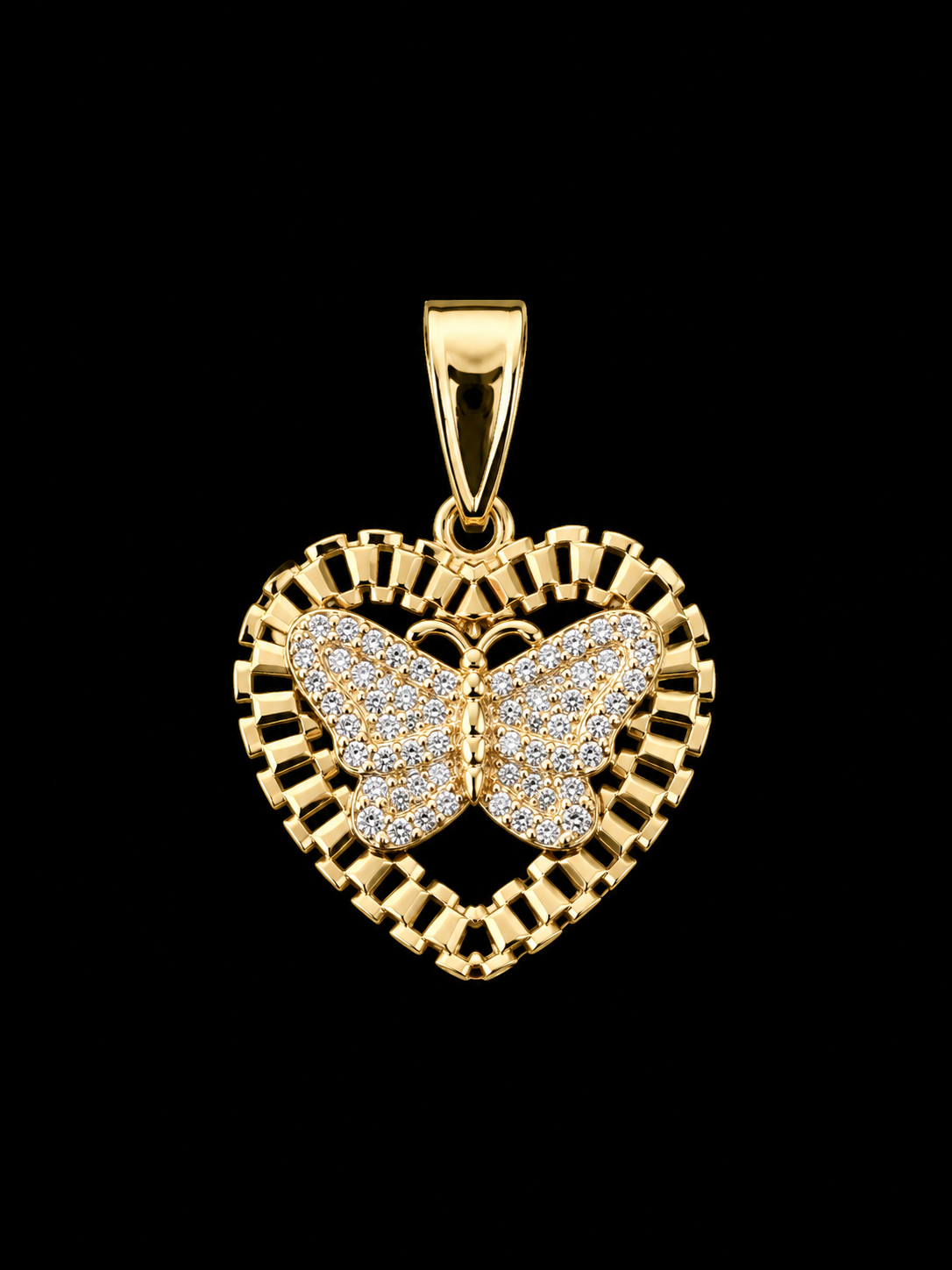 H- #5 heart butterfly