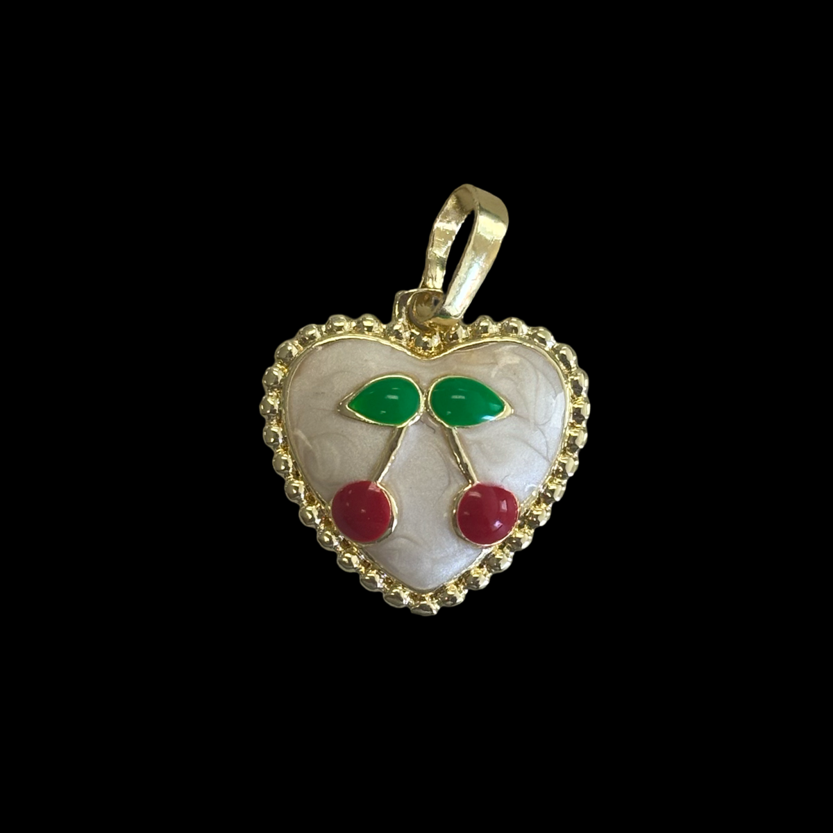 H-60 cherry heart pendant