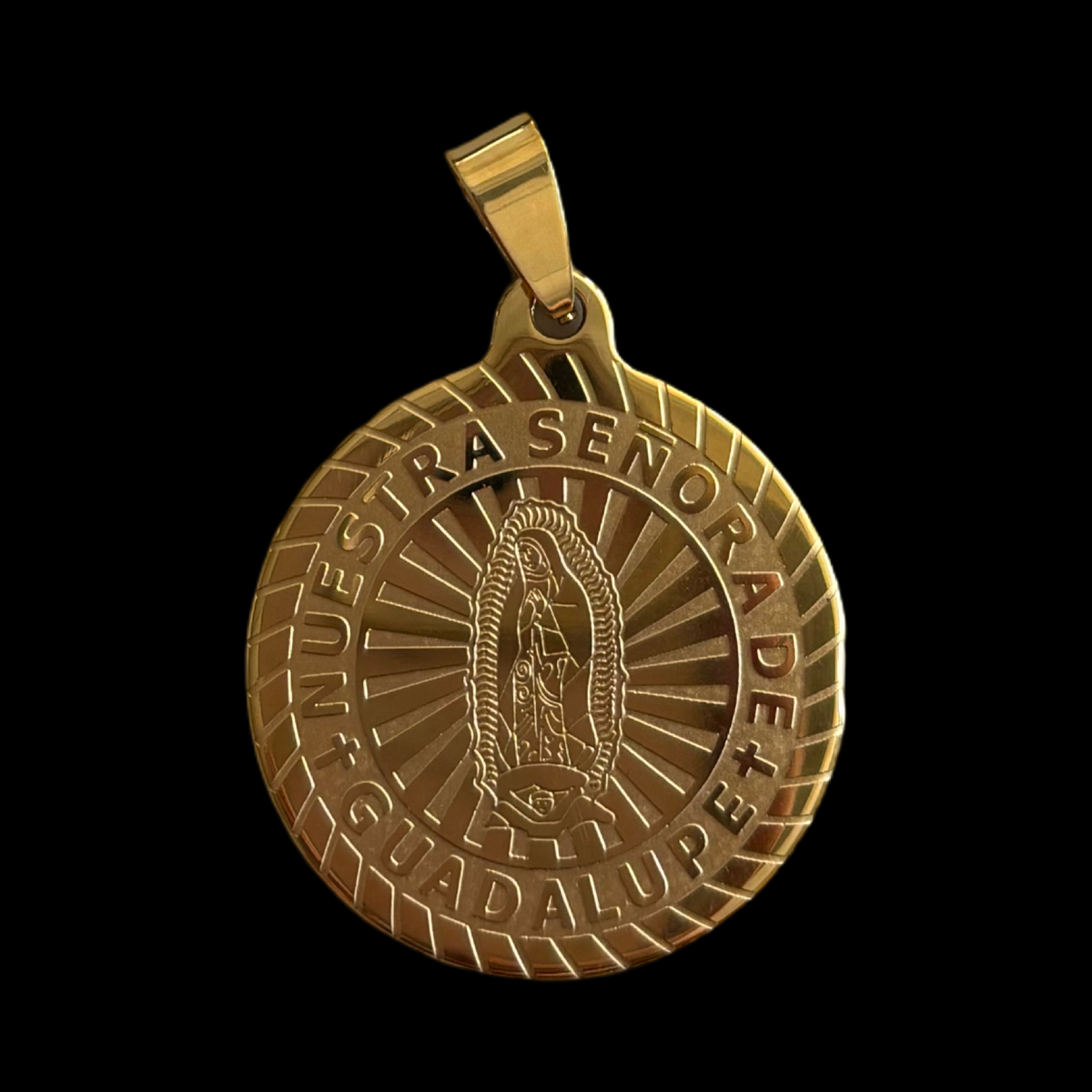 SS-22 Virgin gold pendant stainless steel