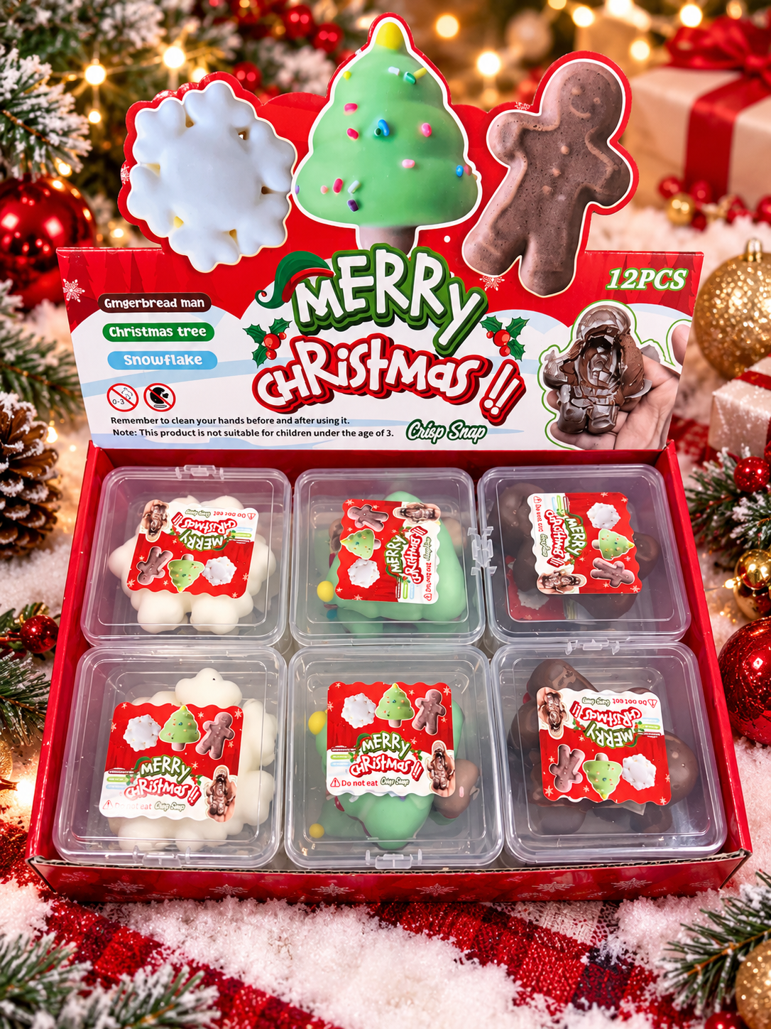Christmas Wax Squishy 12pc