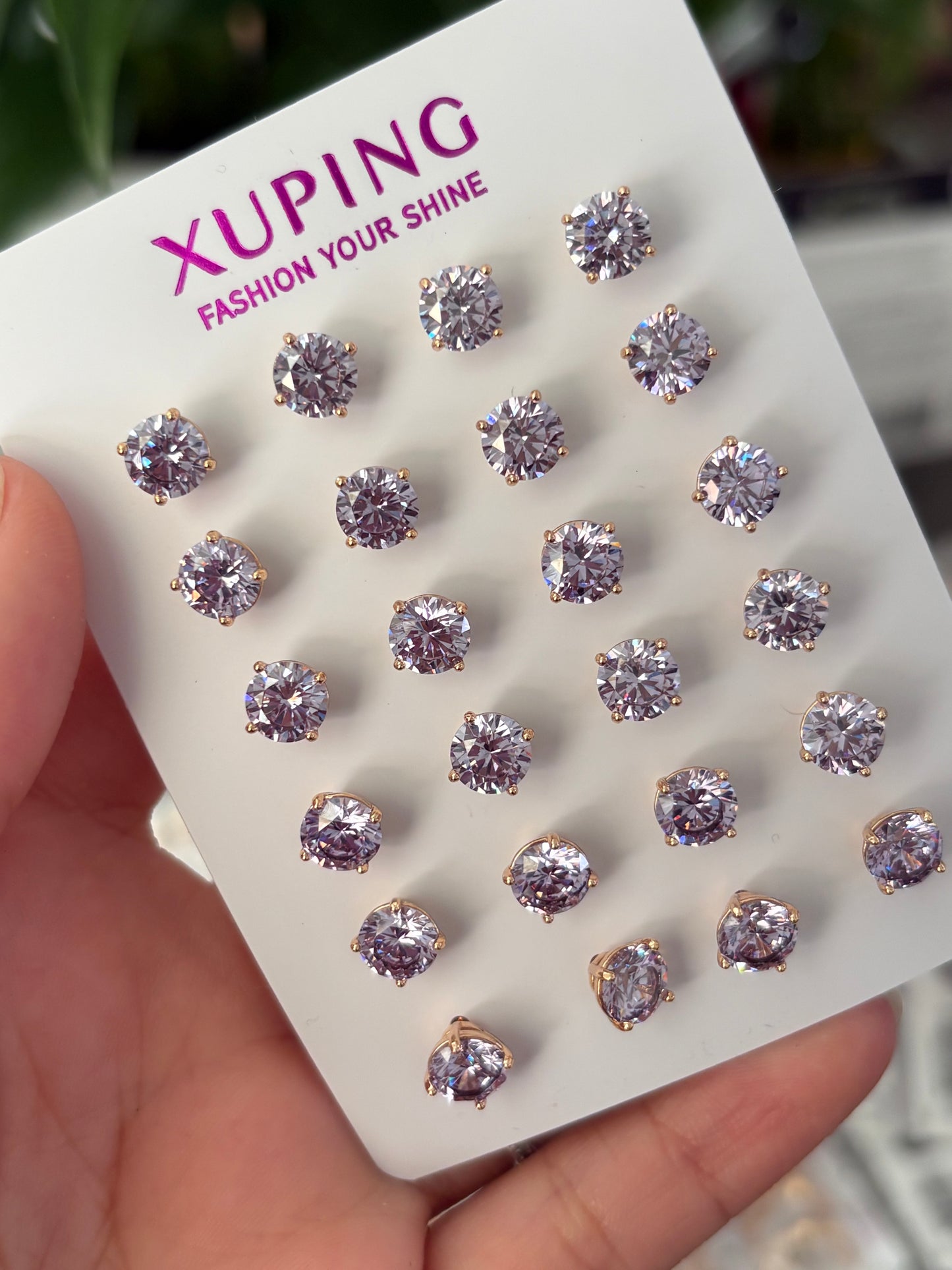 Purple earring pack #6447