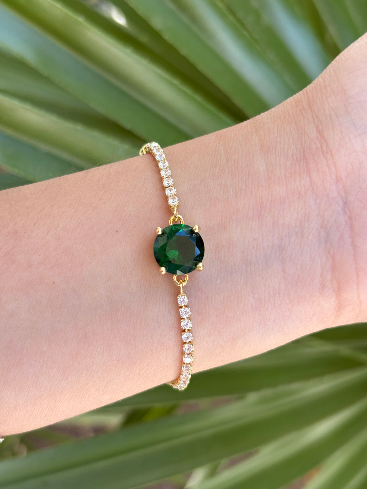 #20-B green bracelet adjustable