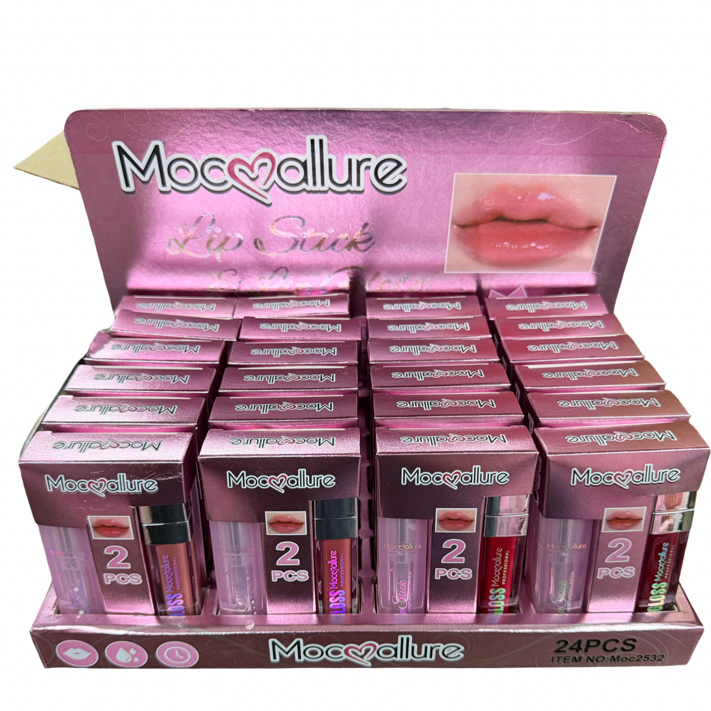 Moc2532 lip stick+gloss