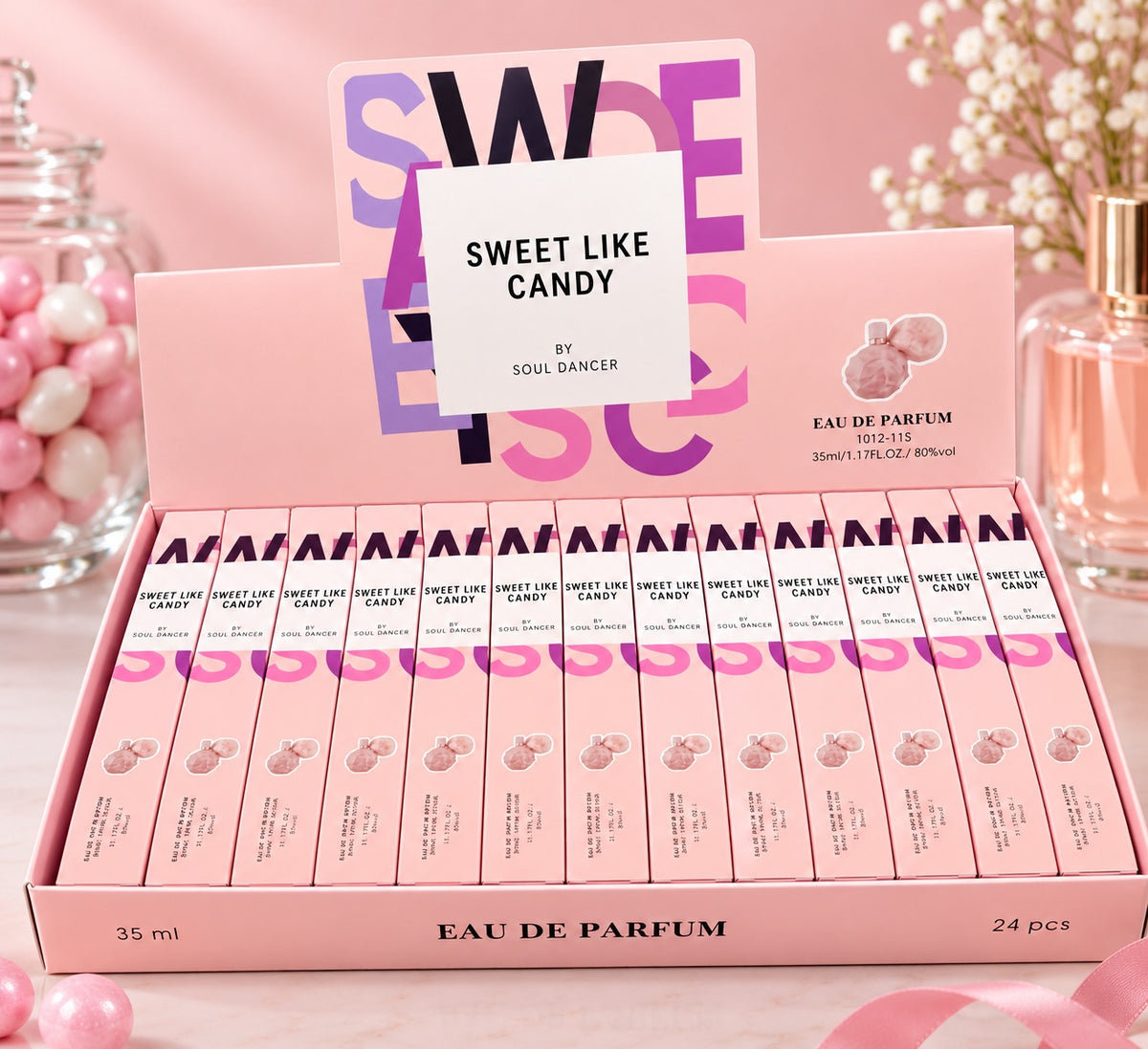 Perfume travel size candy 24pc