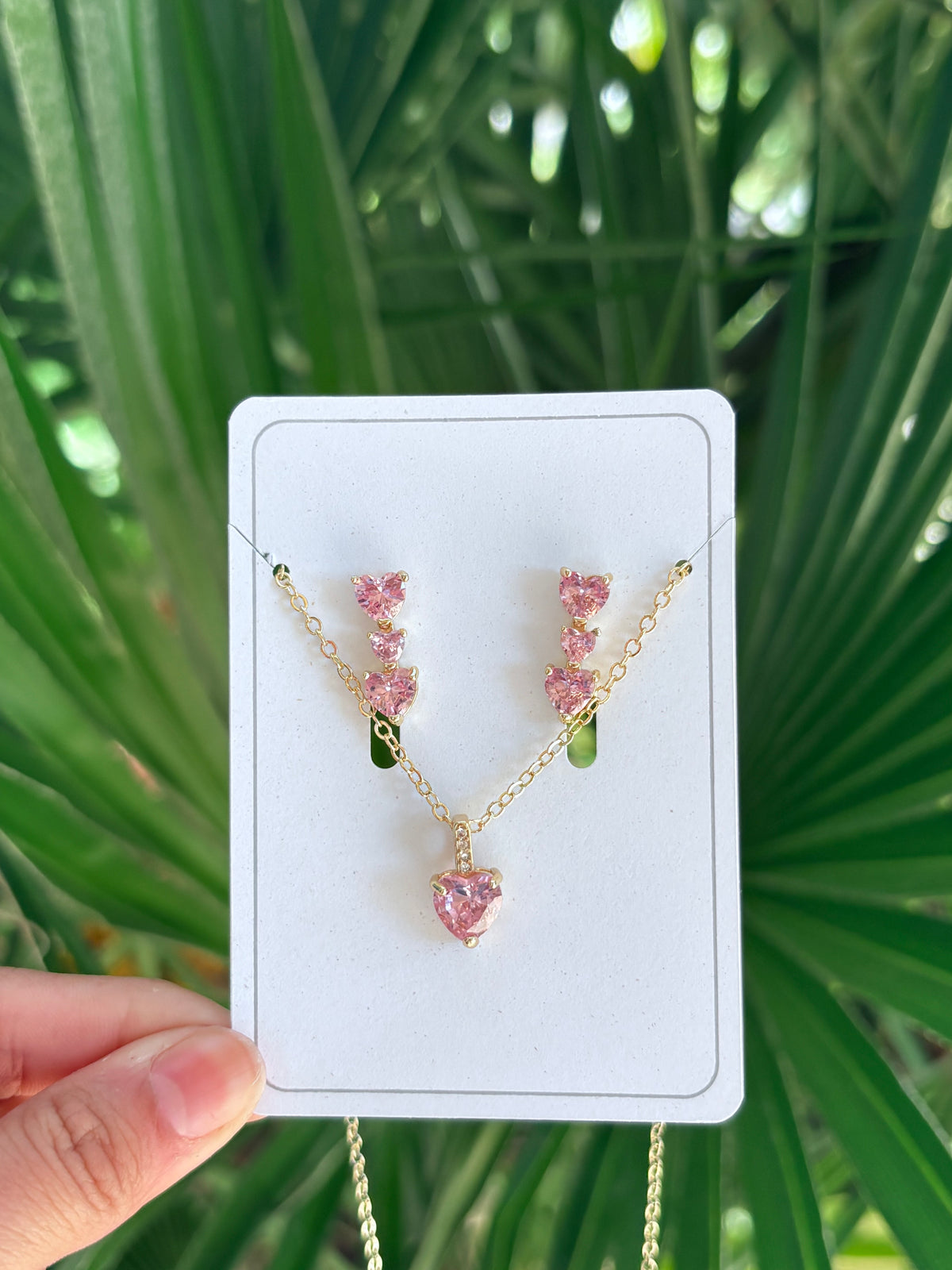 A-10 pink heart set
