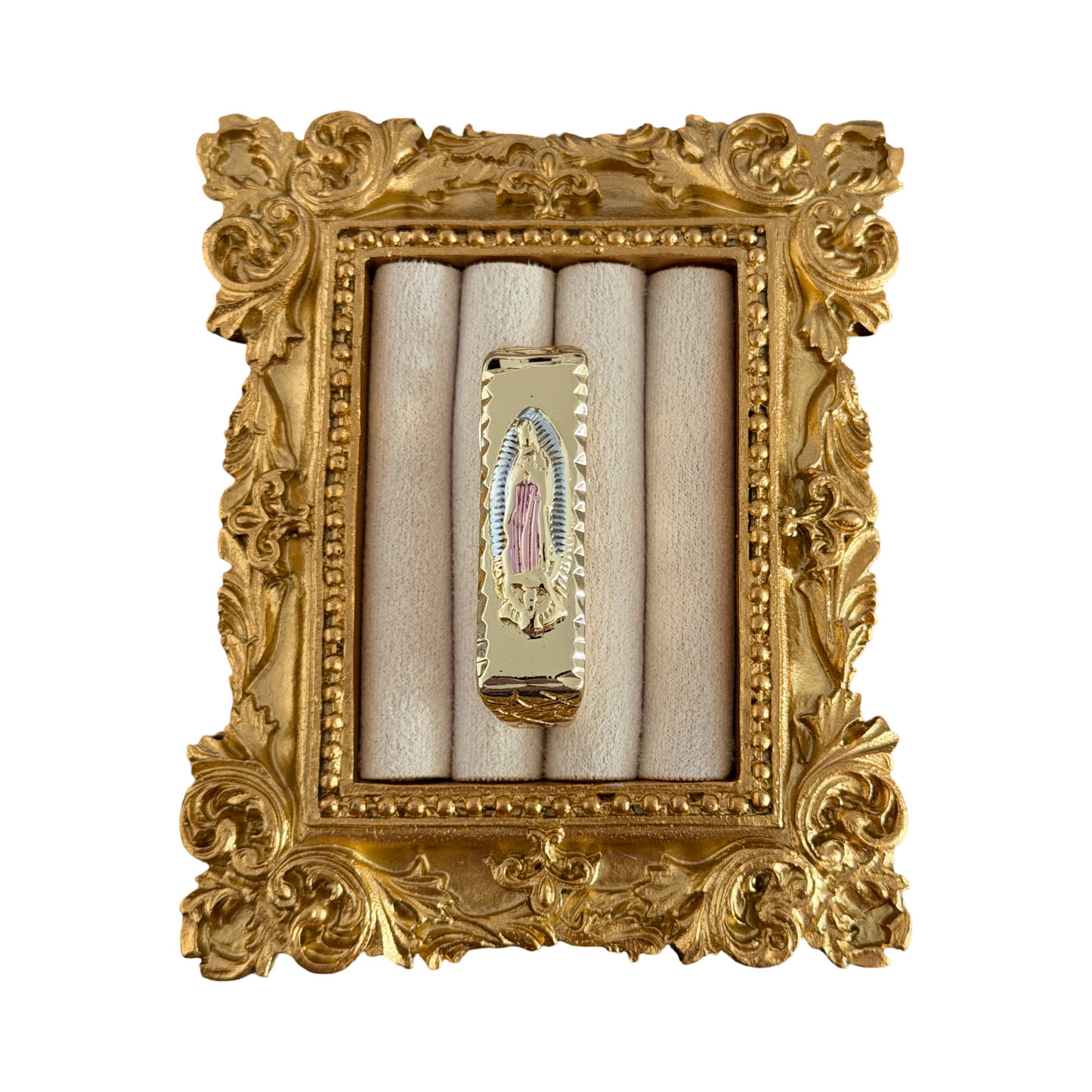 Pink Virgencita Double Ring