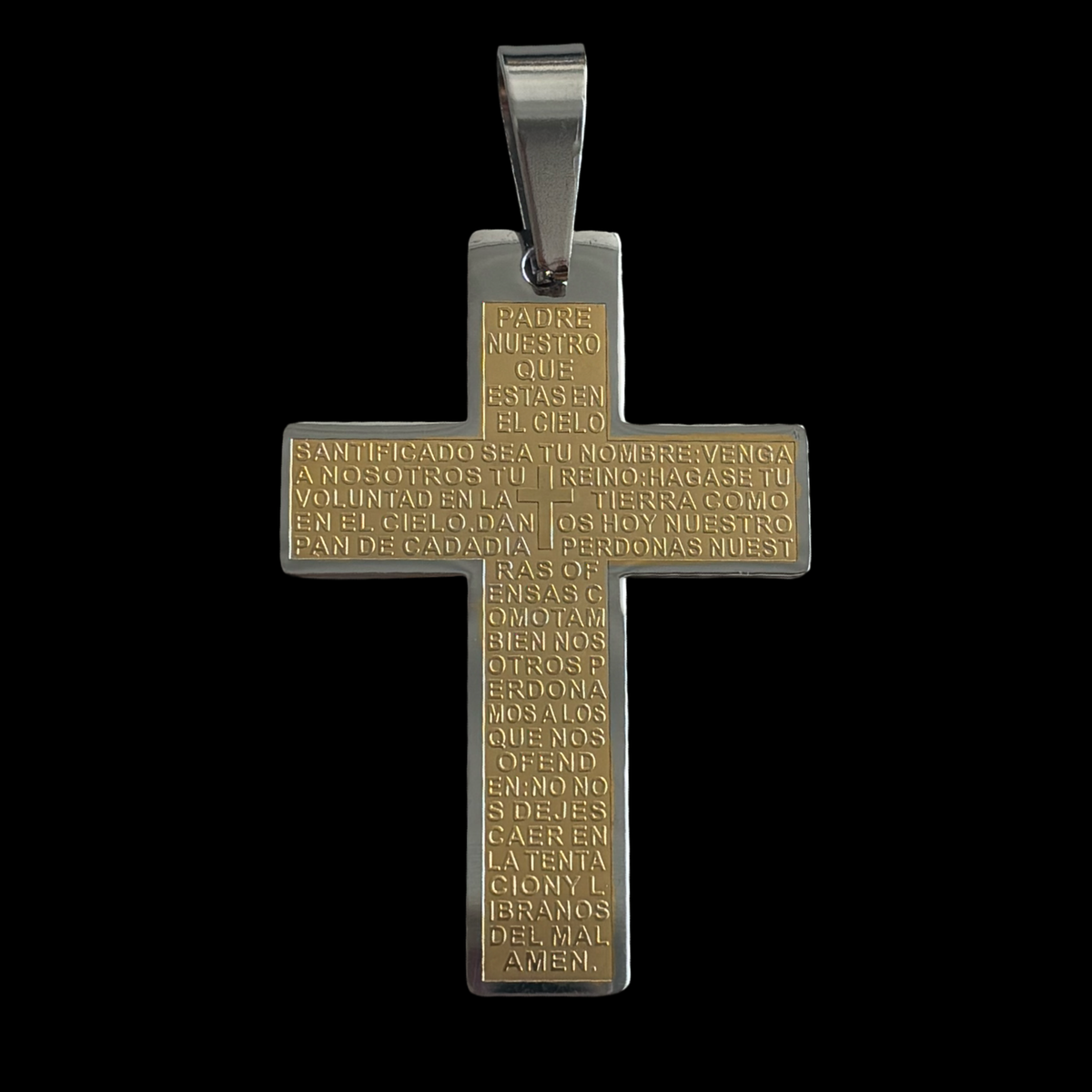 SS-25 Cross Pendant stainless steel