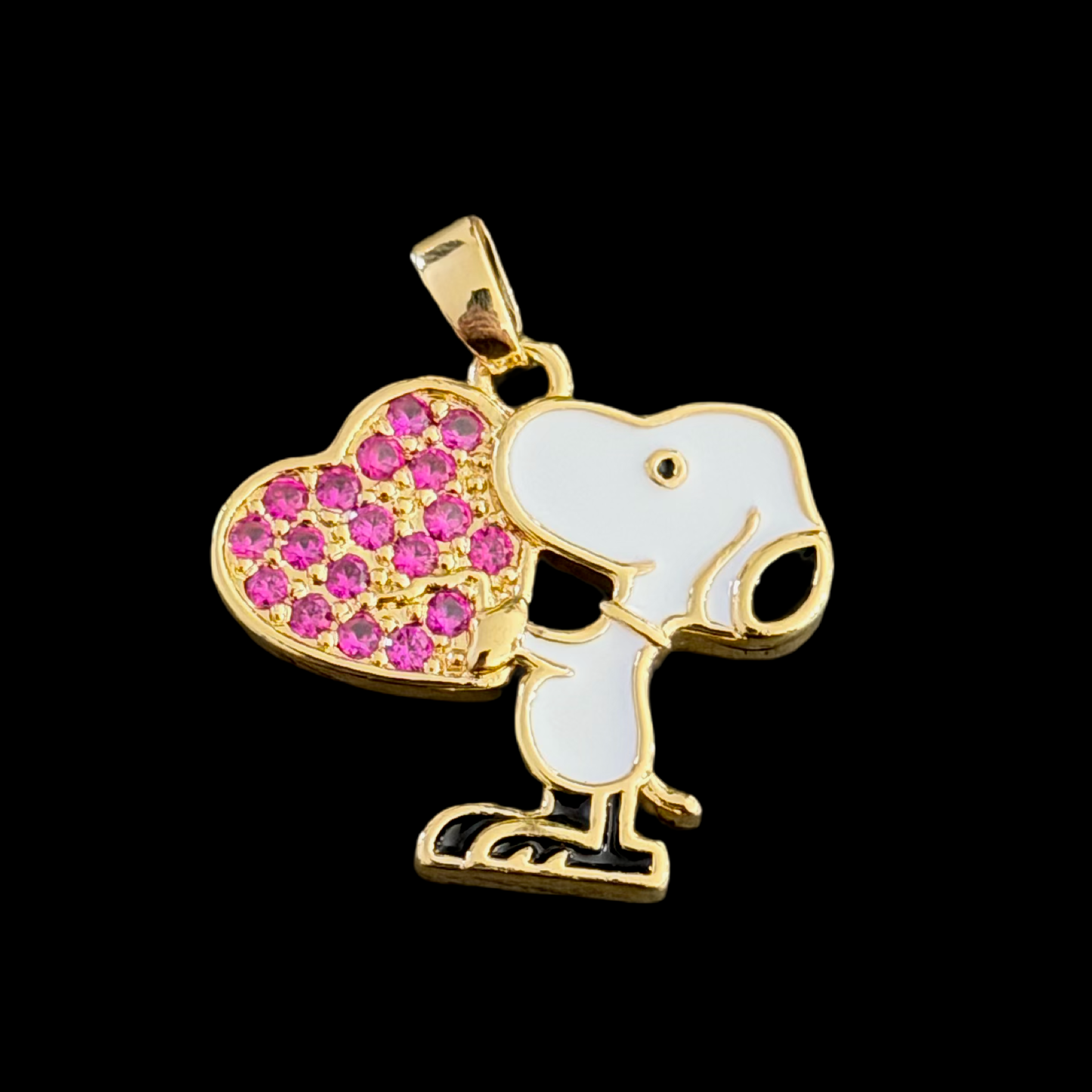 Snoopy heart pendant C-61