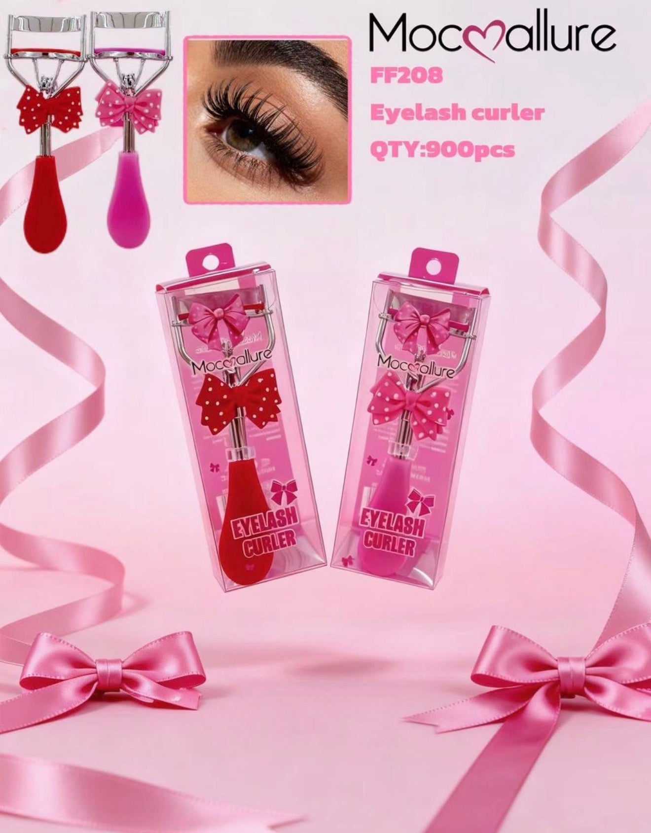 12pc Bow Lash Curler