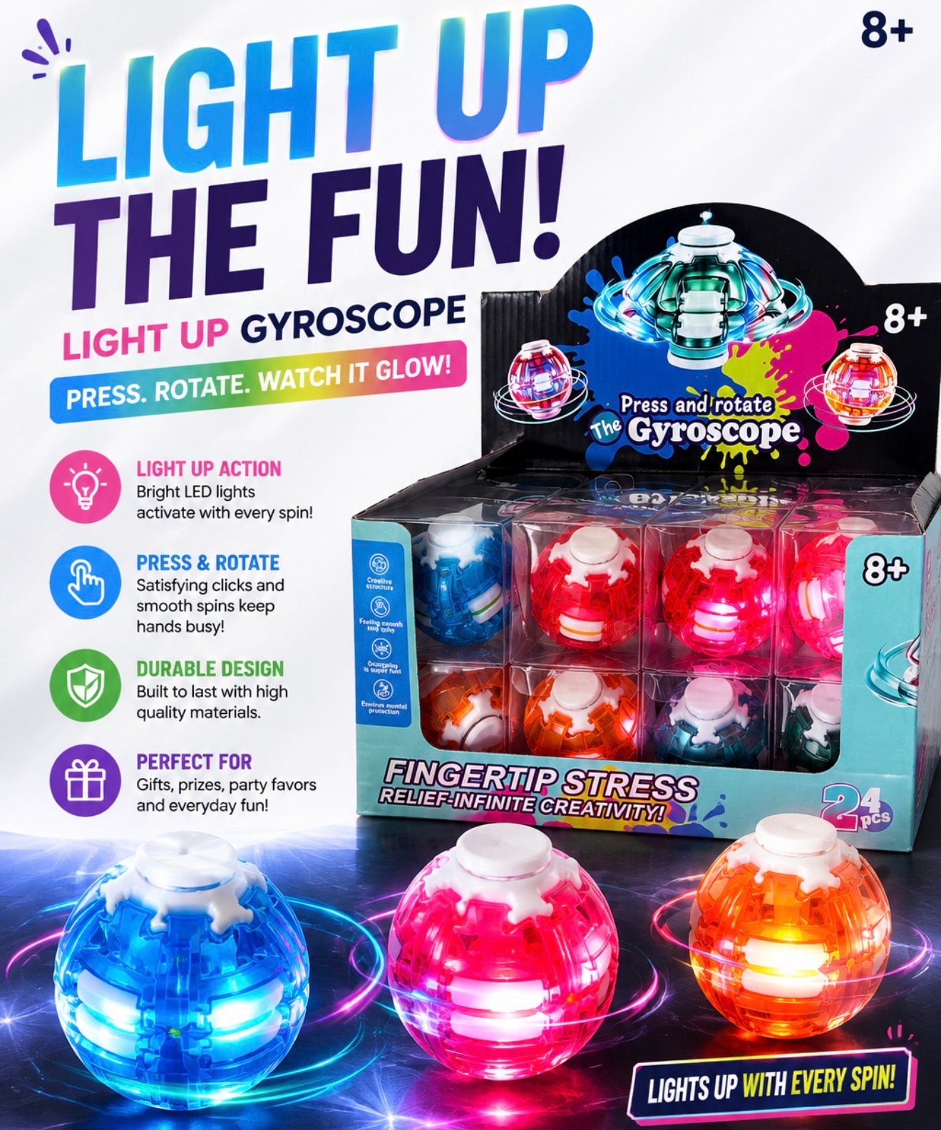 Light Up Spinners