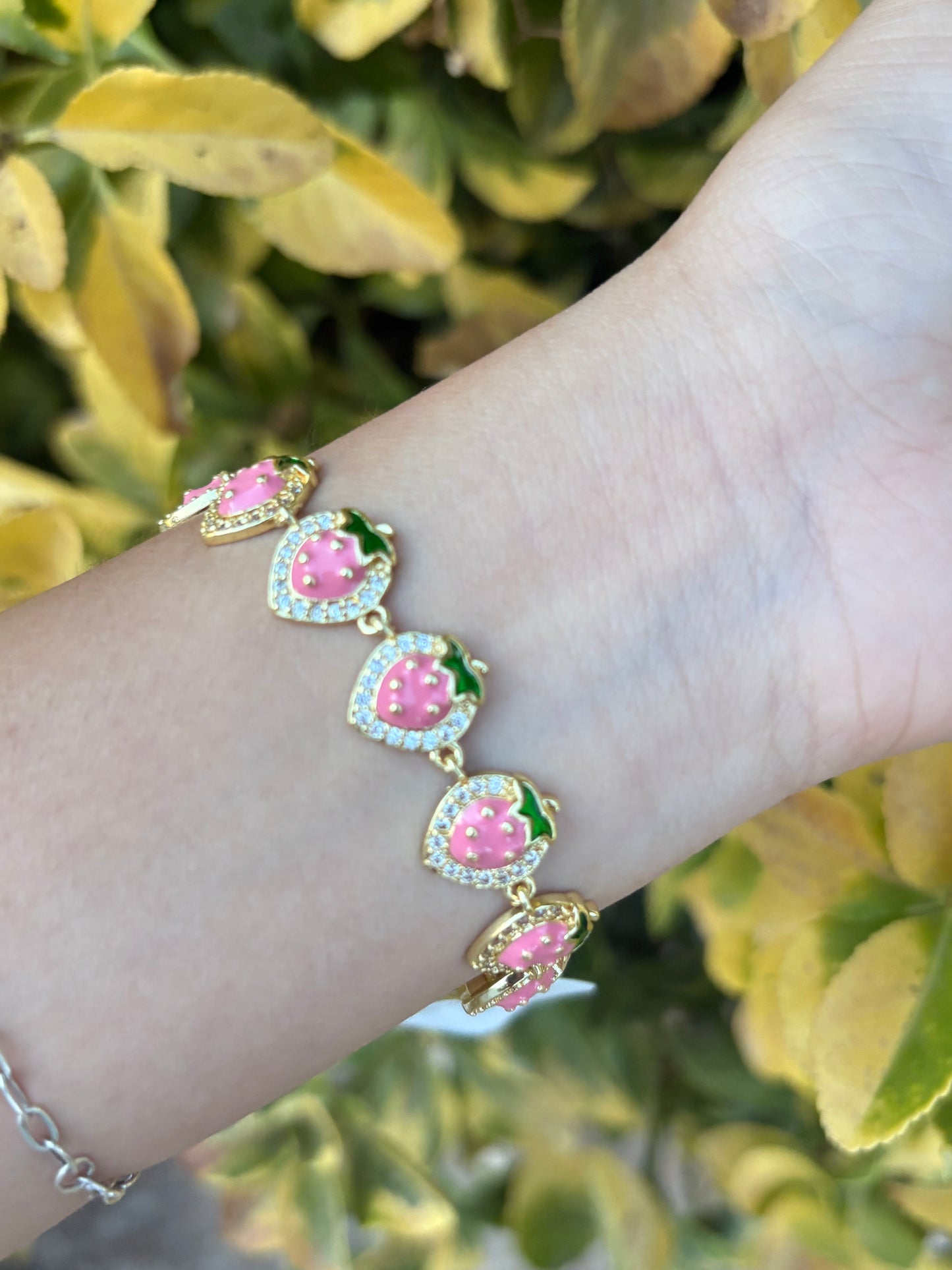 Strawberry pink bracelet