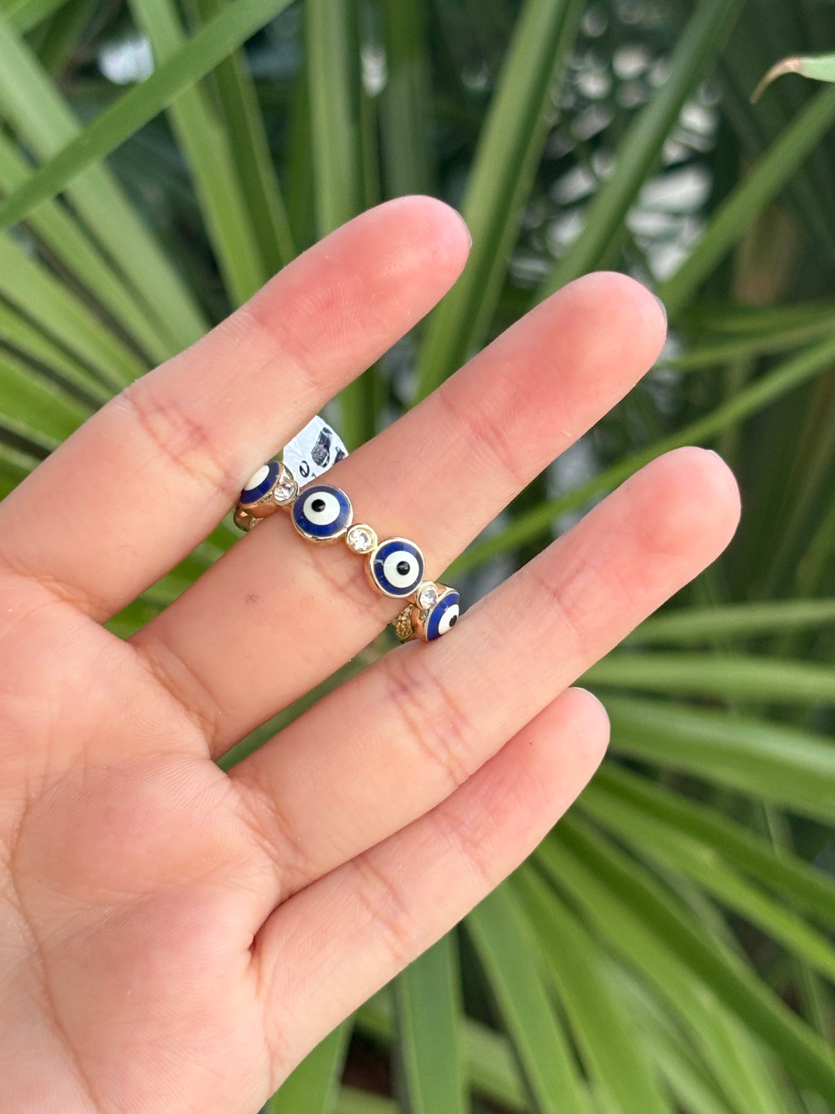 Blue eye ring