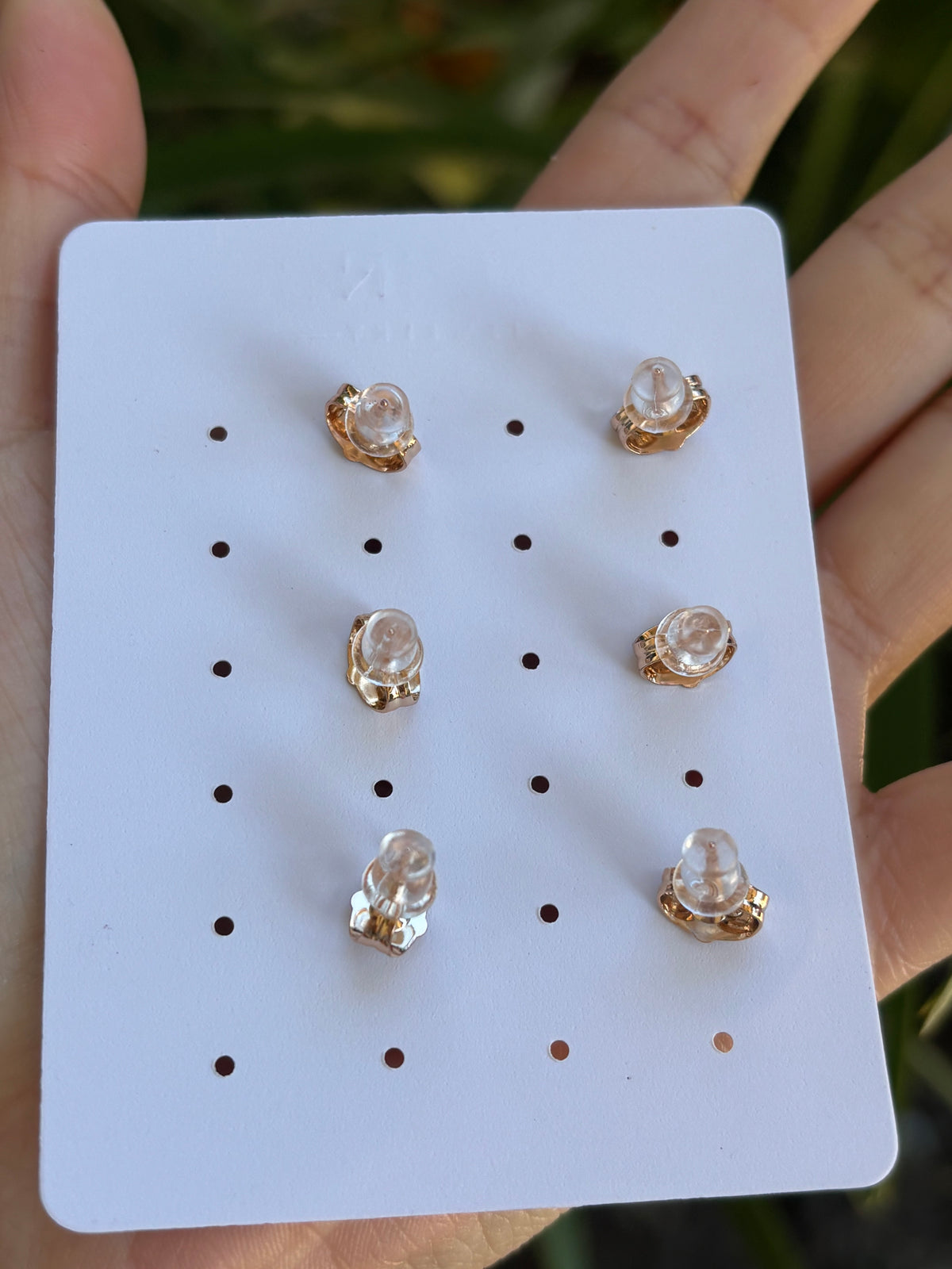 Xp earring hear red #6116