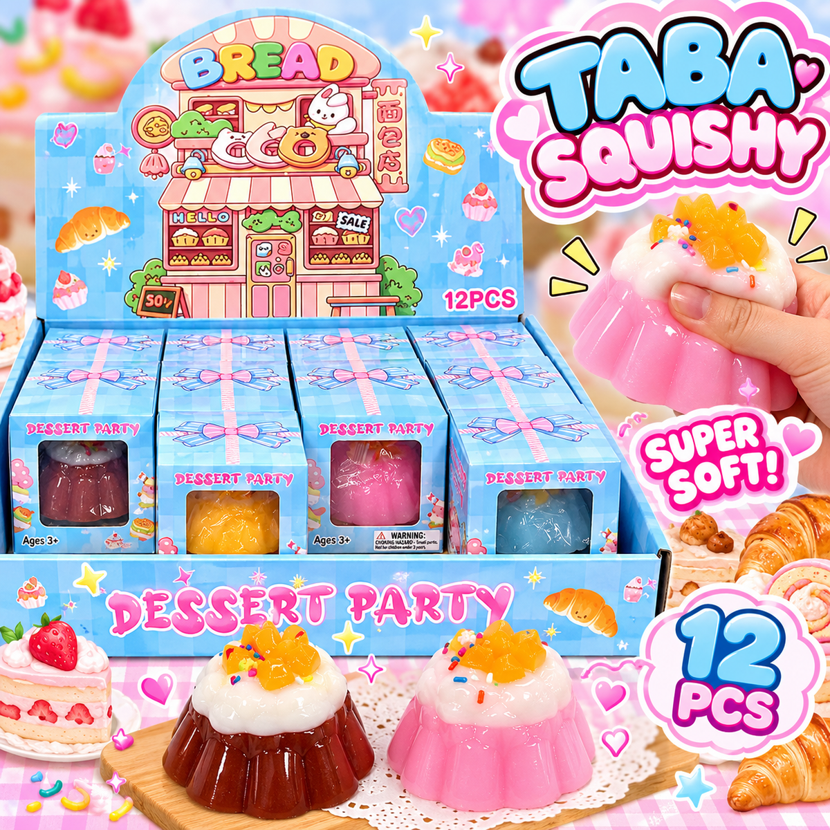 Dessert Squishy 12pc