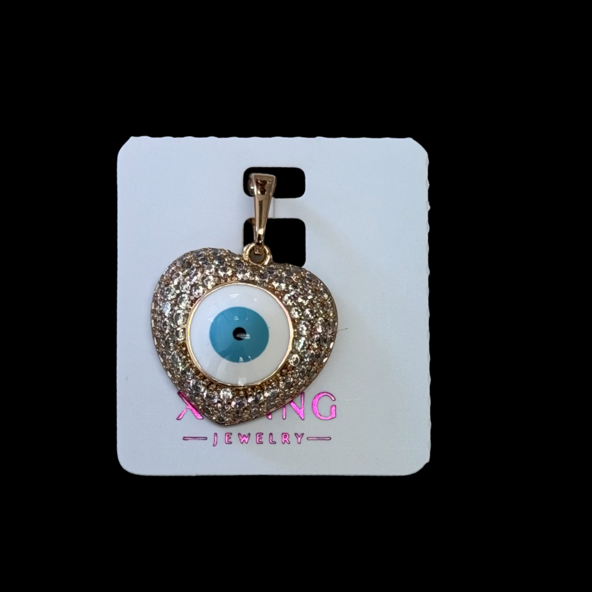 H-87 White Ojo Pendant