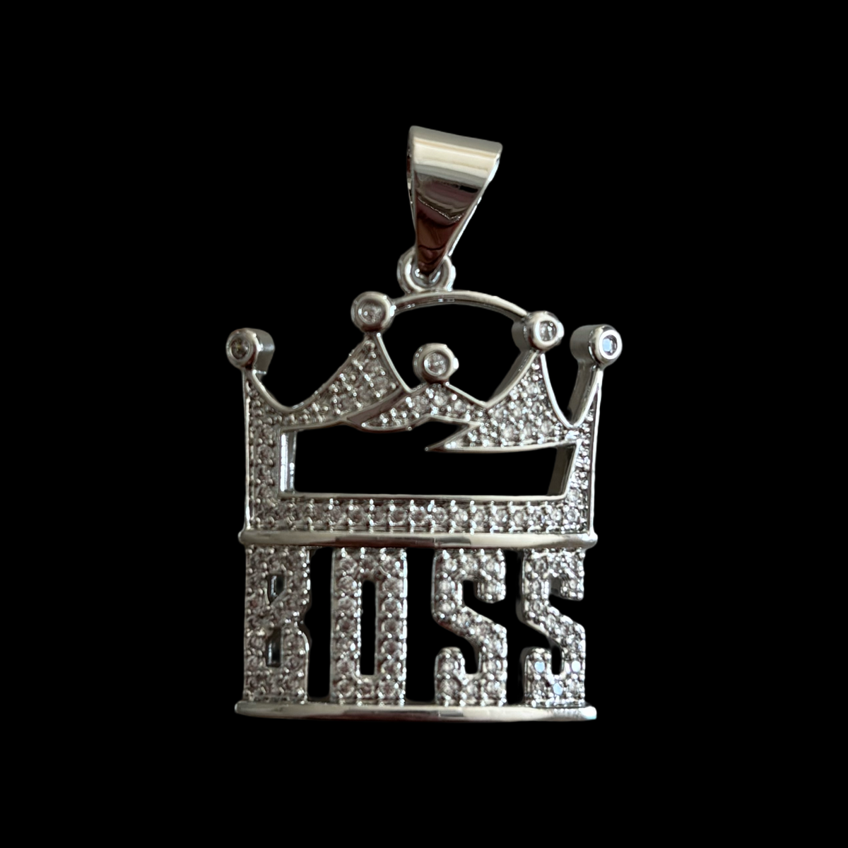 SS-4 Boss Crown Pendant stainless steel