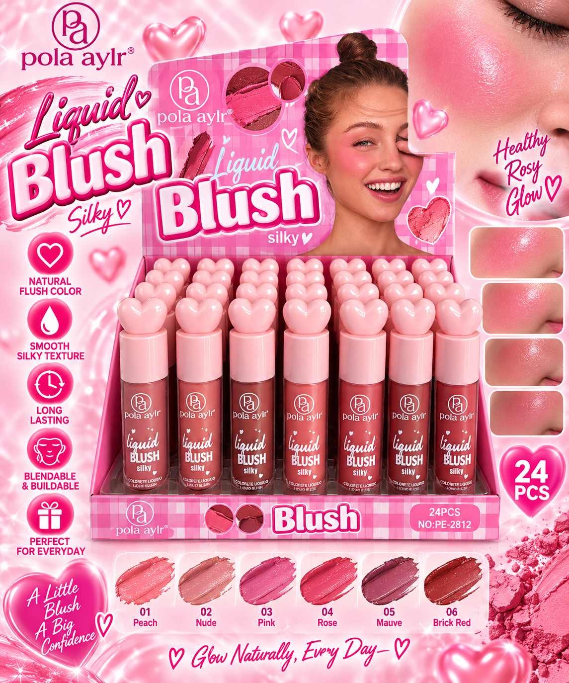 Blush 24pc #PE-2812