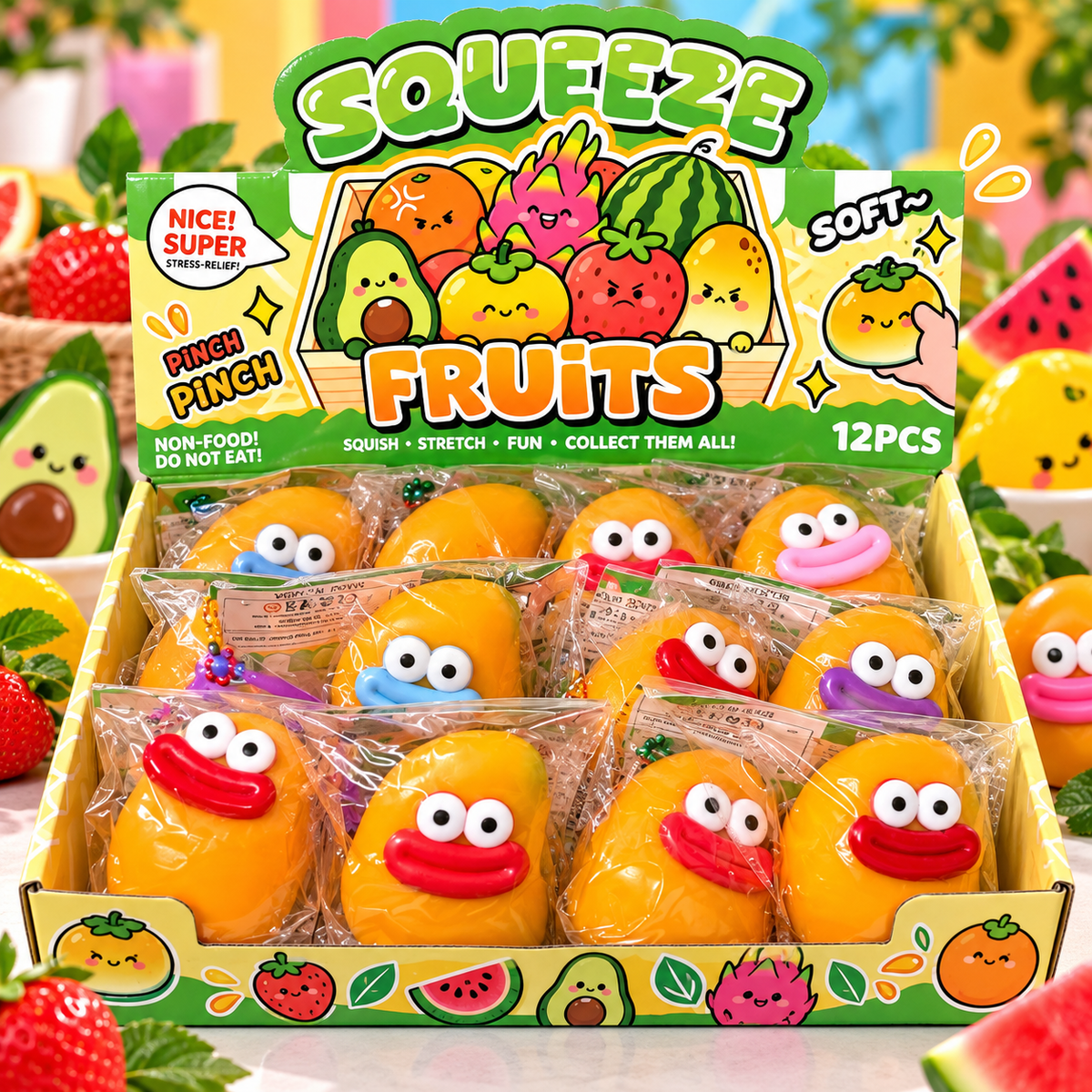 12pc Mango Squishy