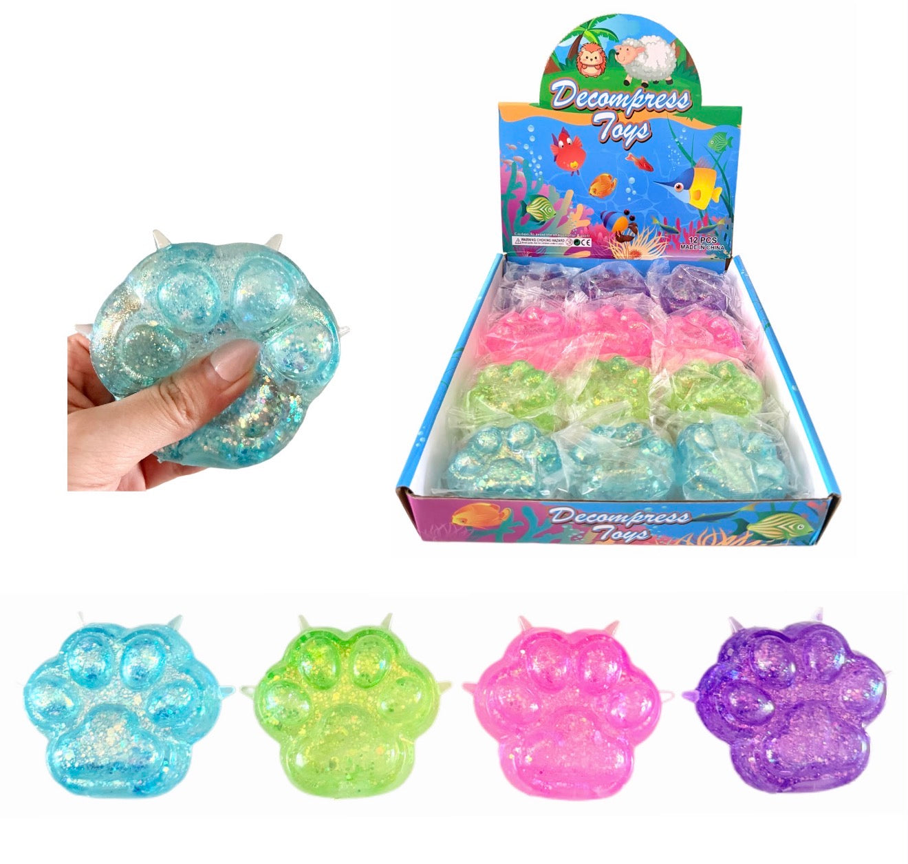 Paw Squishy 12pc
