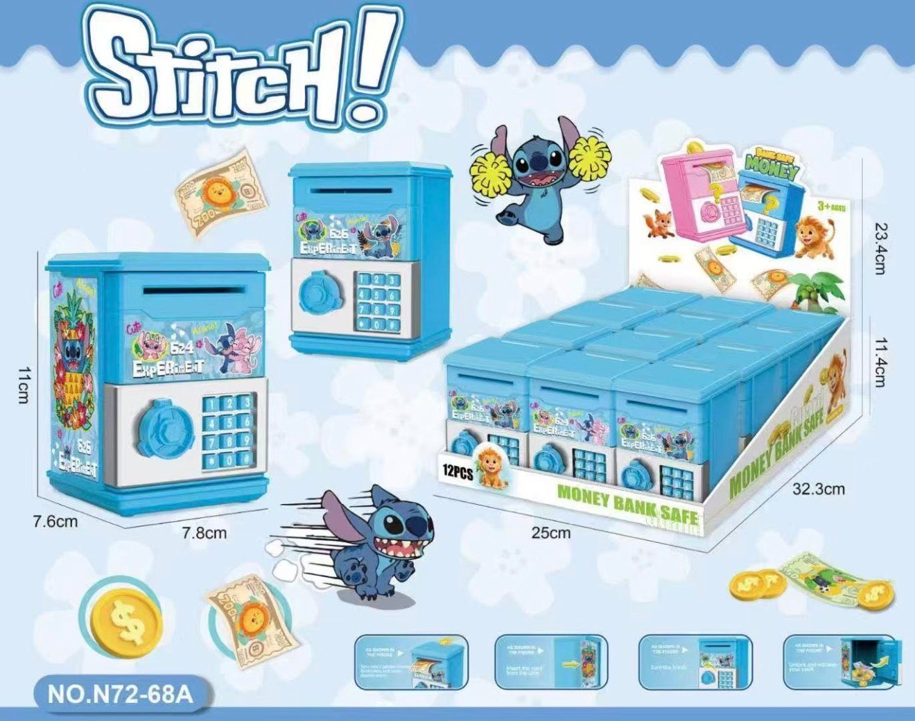 12pc St Piggy Bank