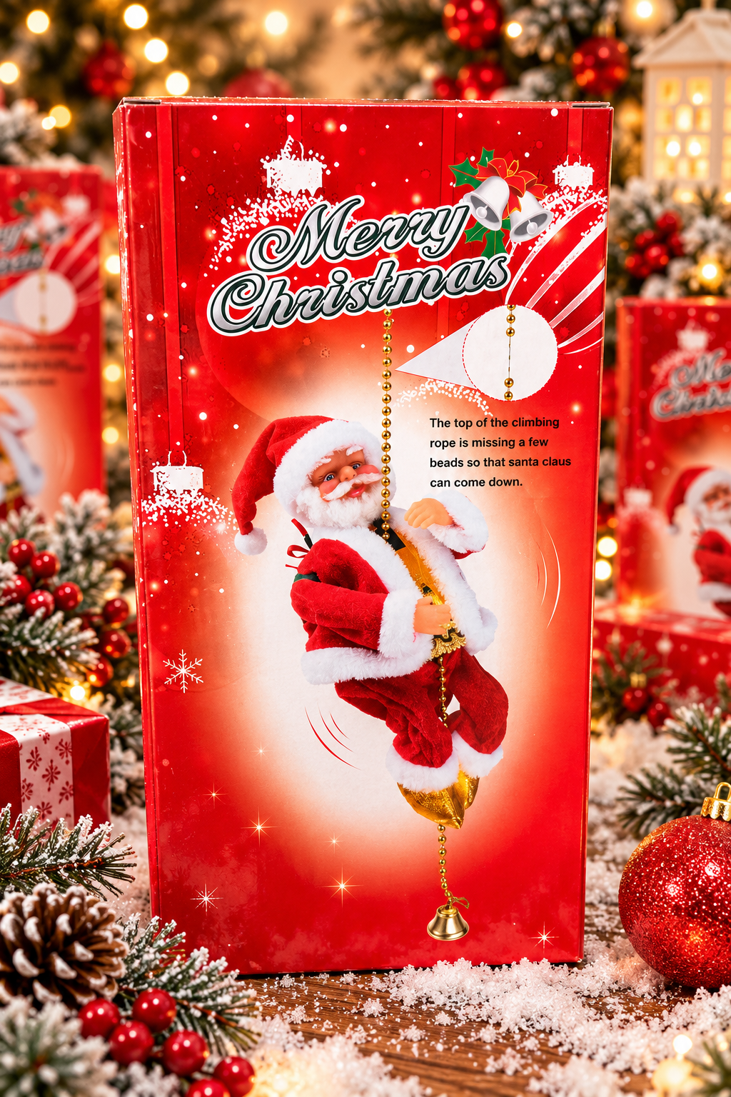 Climbing Santa