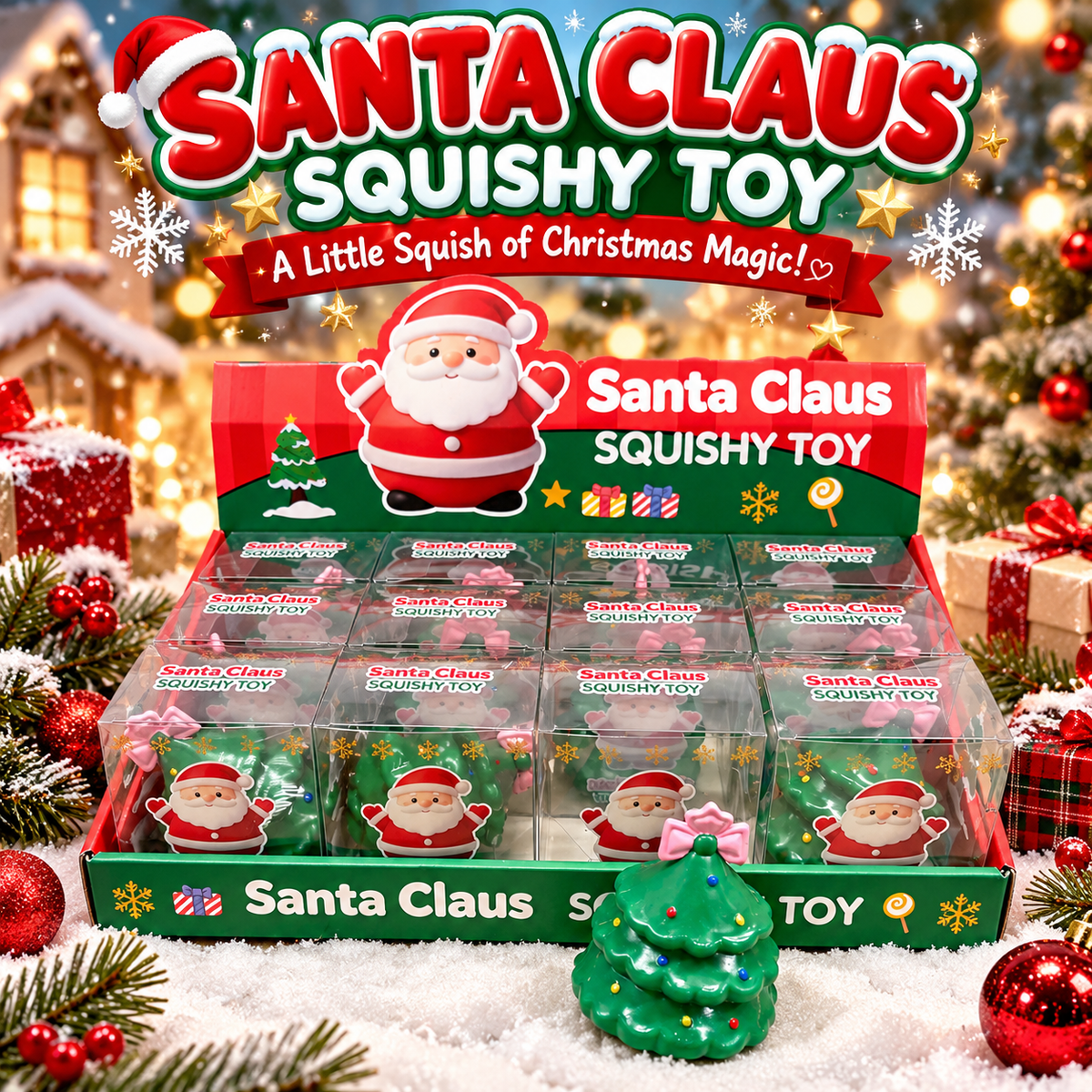 Crunchy Christmas Tree Squishy 12pc